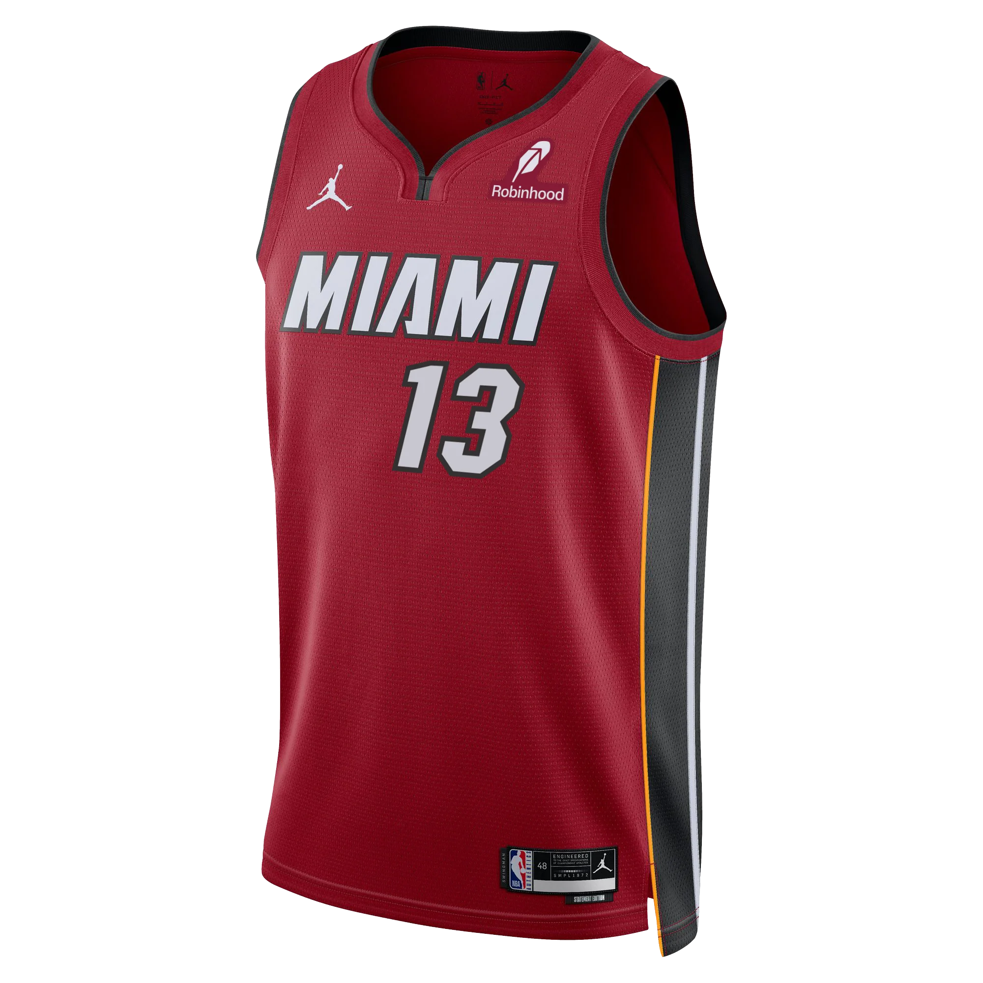 Bam Adebayo Nike Jordan Brand Miami HEAT Statement Red Swingman Jersey