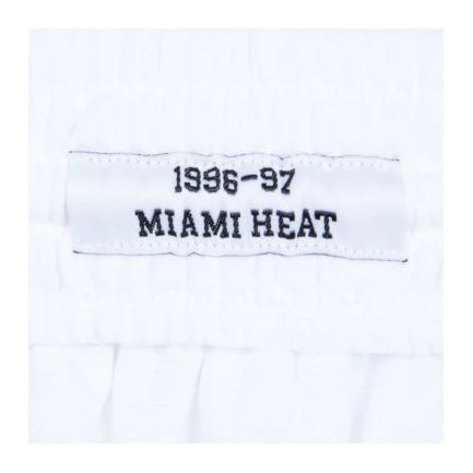 Mitchell & Ness Miami HEAT Swingman Shorts White 3 Mitchell & Ness Miami HEAT Swingman Shorts White