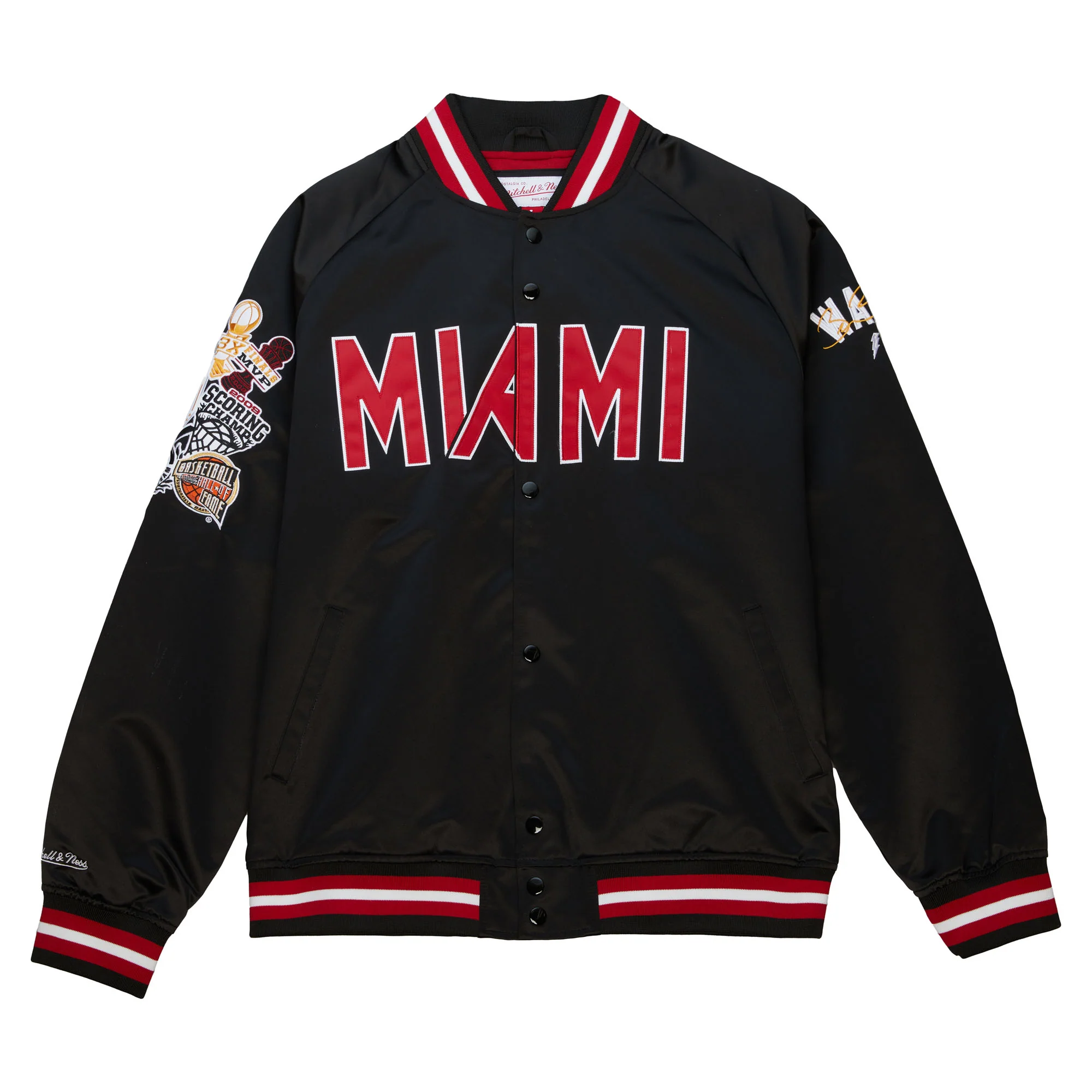 Court Culture x Mitchell and Ness Wade HOF Satin Jacket 7 Court Culture x Mitchell and Ness Wade HOF Satin Jacket
