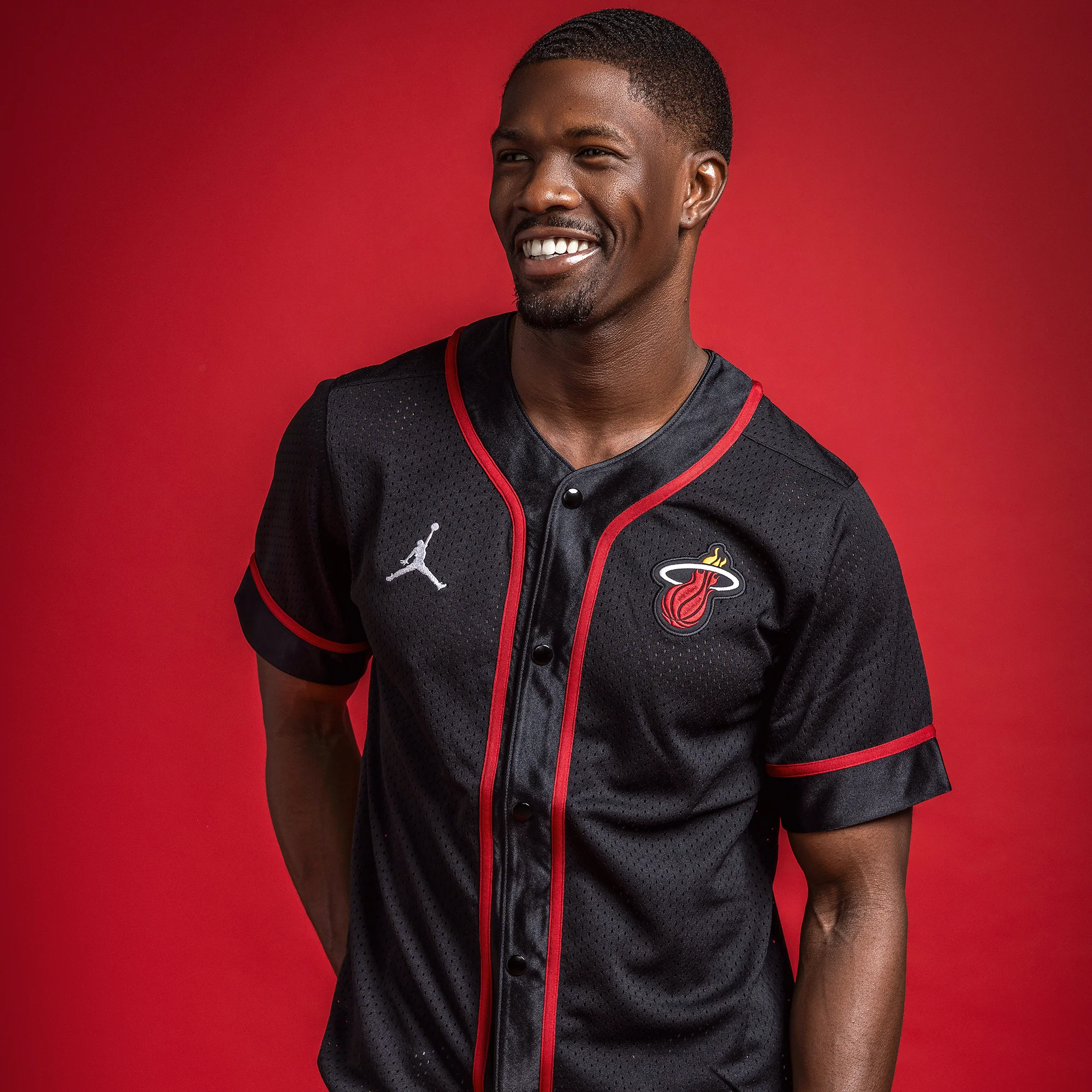 Jordan Brand Miami HEAT Baseball Jersey 2 Jordan Brand Miami HEAT Baseball Jersey