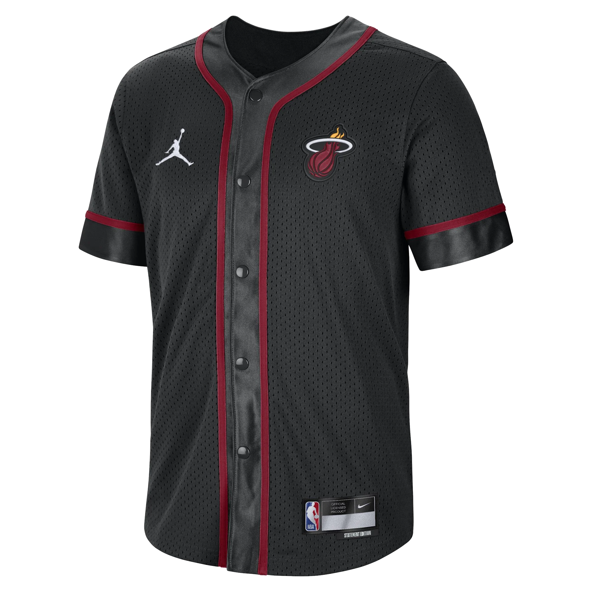 Jordan Brand Miami HEAT Baseball Jersey 4 Jordan Brand Miami HEAT Baseball Jersey