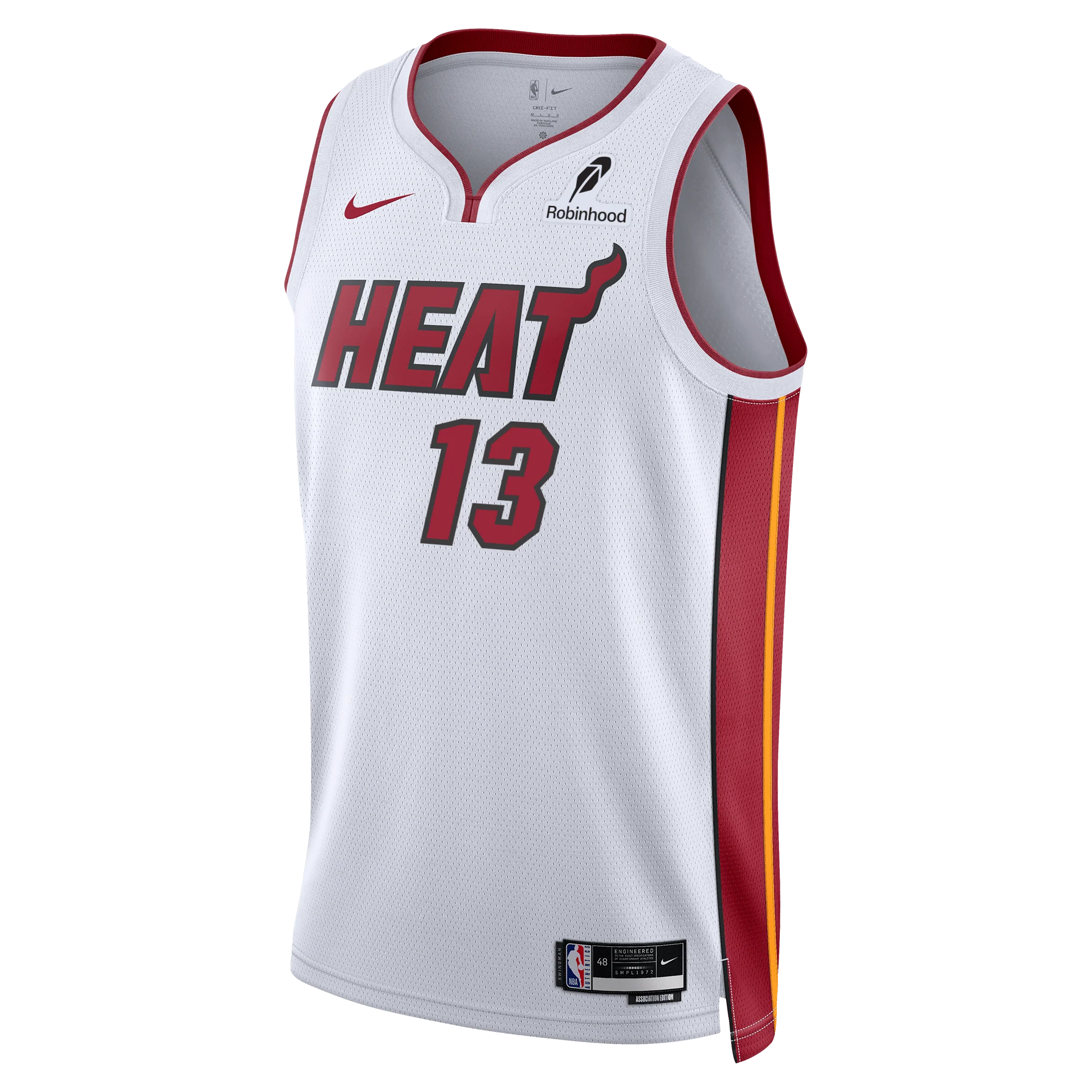 Bam Adebayo Nike Miami HEAT Youth Association White Swingman Jersey