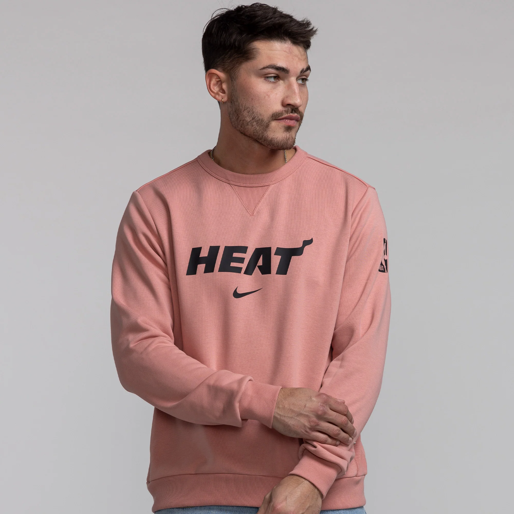 Nike Miami HEAT Standard Issue Crewneck Sweatshirt 2 Nike Miami HEAT Standard Issue Crewneck Sweatshirt