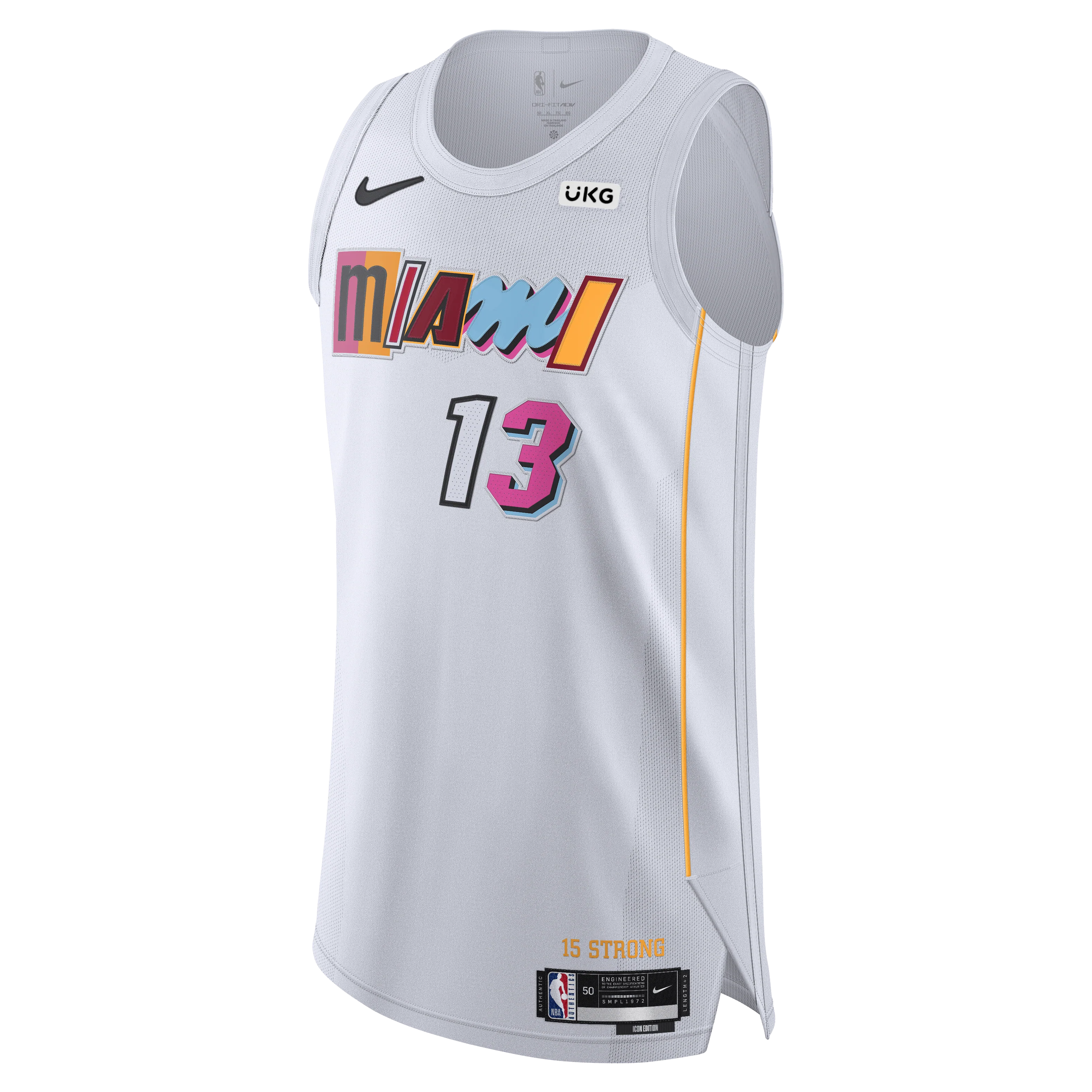 Bam Adebayo Nike Miami Mashup Vol. 2 Authentic Jersey 1 Bam Adebayo Nike Miami Mashup Vol. 2 Authentic Jersey