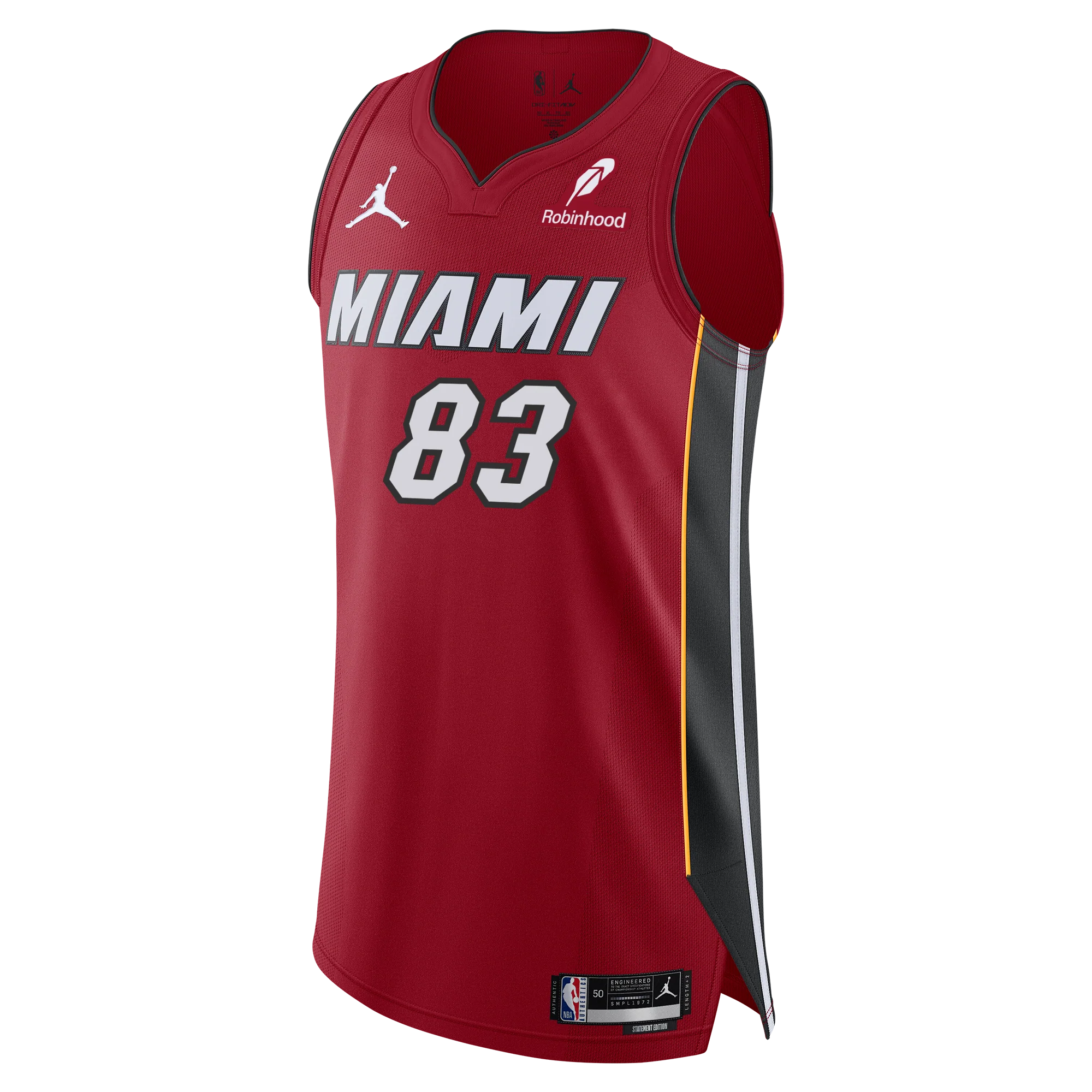 Bam Adebayo Nike Jordan Brand "83-Point Game" Statement Red Authentic Jersey