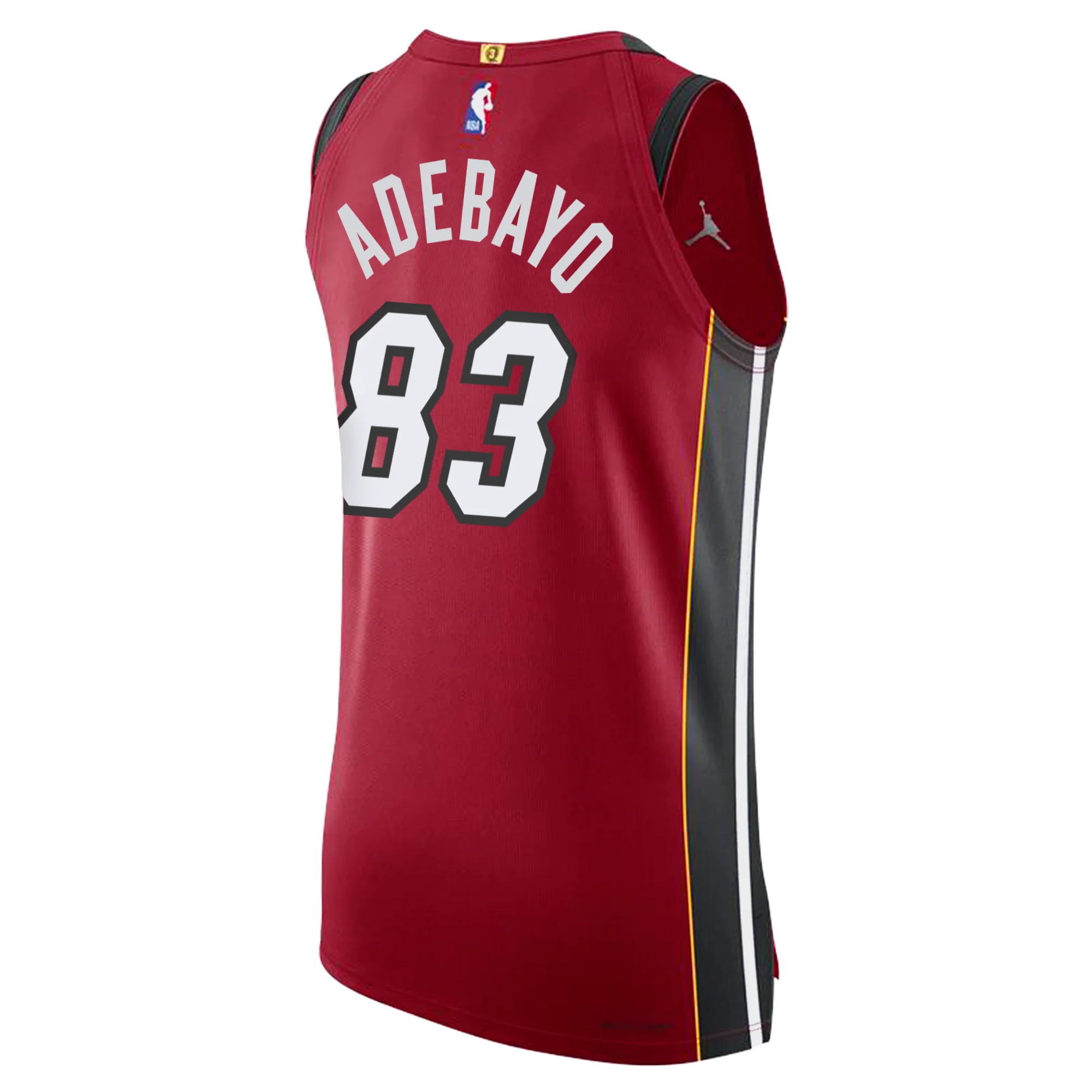 Bam Adebayo Nike Jordan Brand "83-Point Game" Statement Red Authentic Jersey 2 Bam Adebayo Nike Jordan Brand "83-Point Game" Statement Red Authentic Jersey