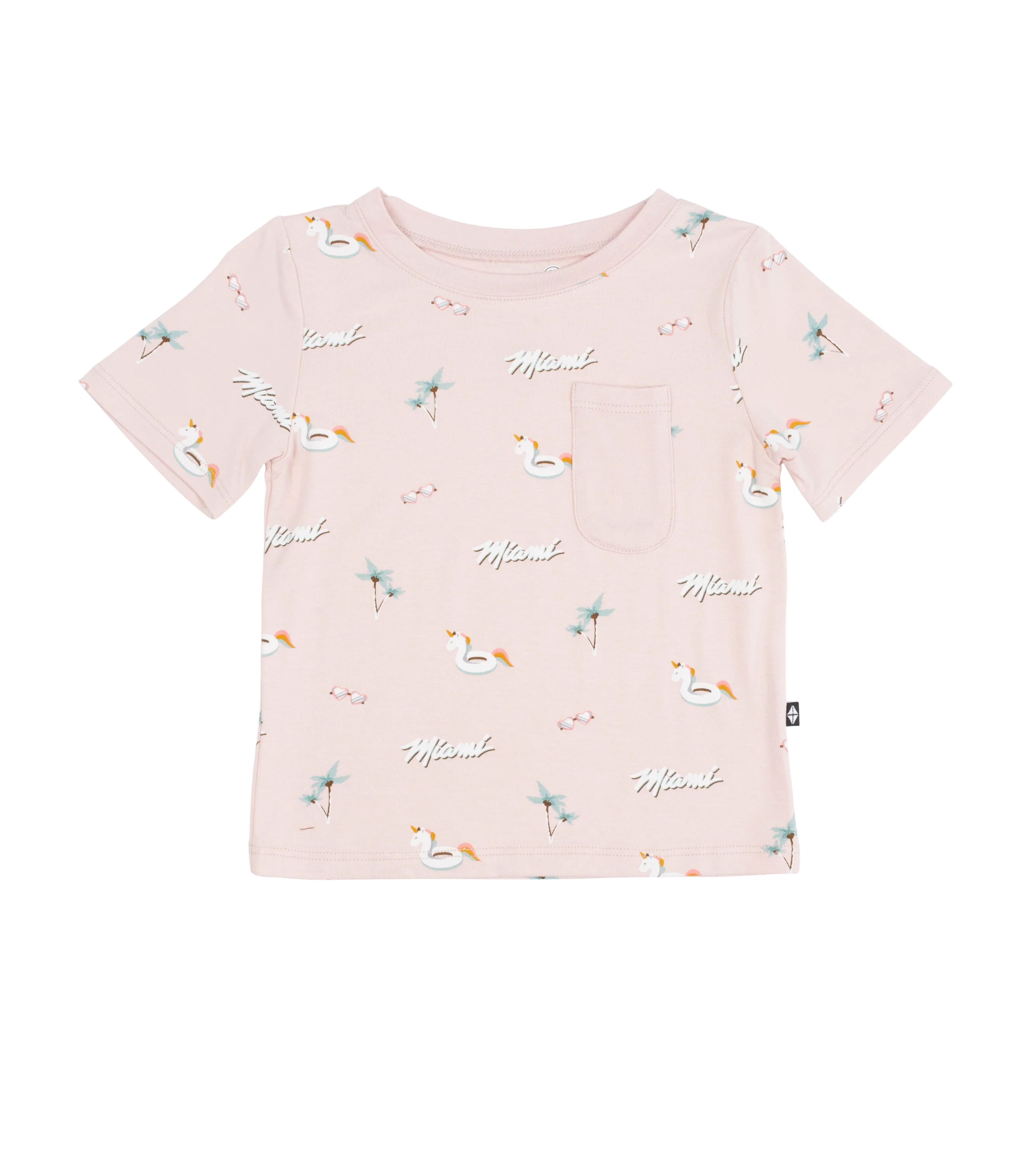 Court Culture x Kyte Baby Beach Blush Toddler Crew Neck Tee 1 Court Culture x Kyte Baby Beach Blush Toddler Crew Neck Tee
