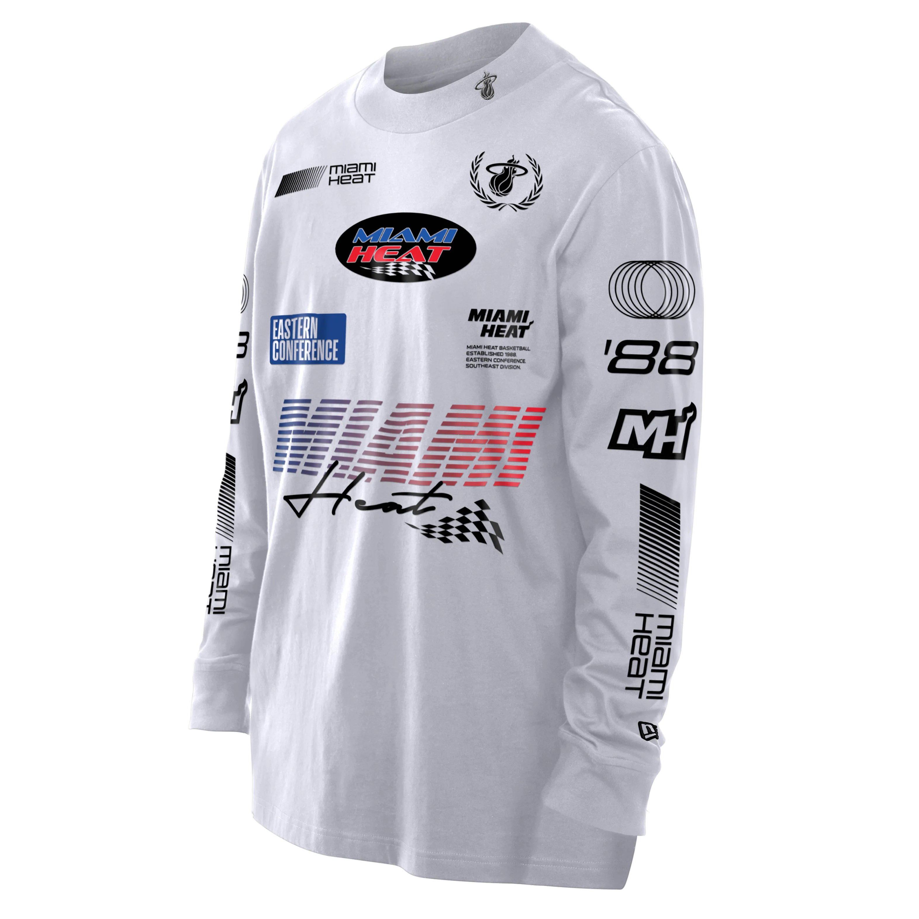 New Era Miami HEAT Race Mock Tee