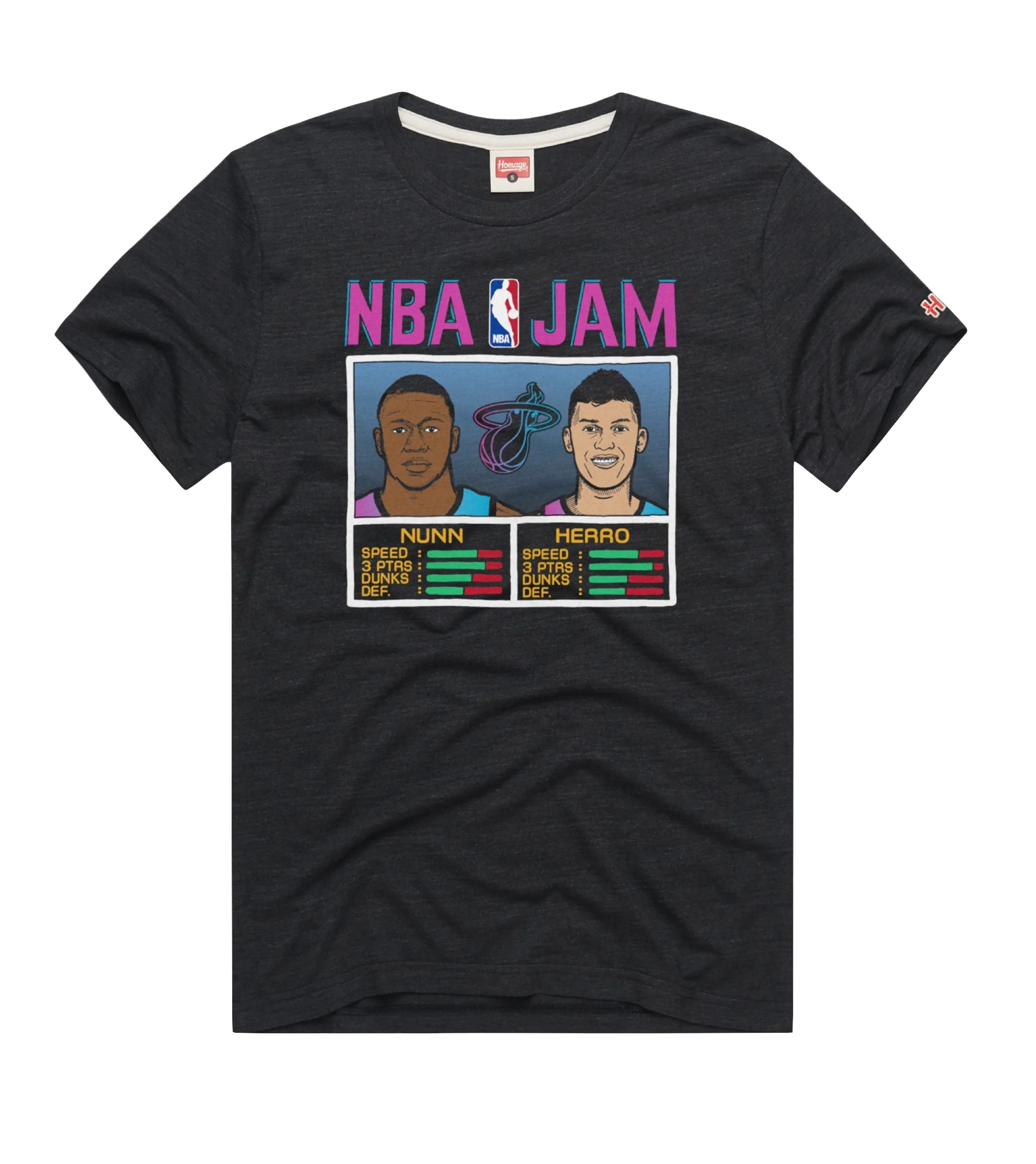 Homage ViceVersa Herro & Nunn Black NBA Jam Tee