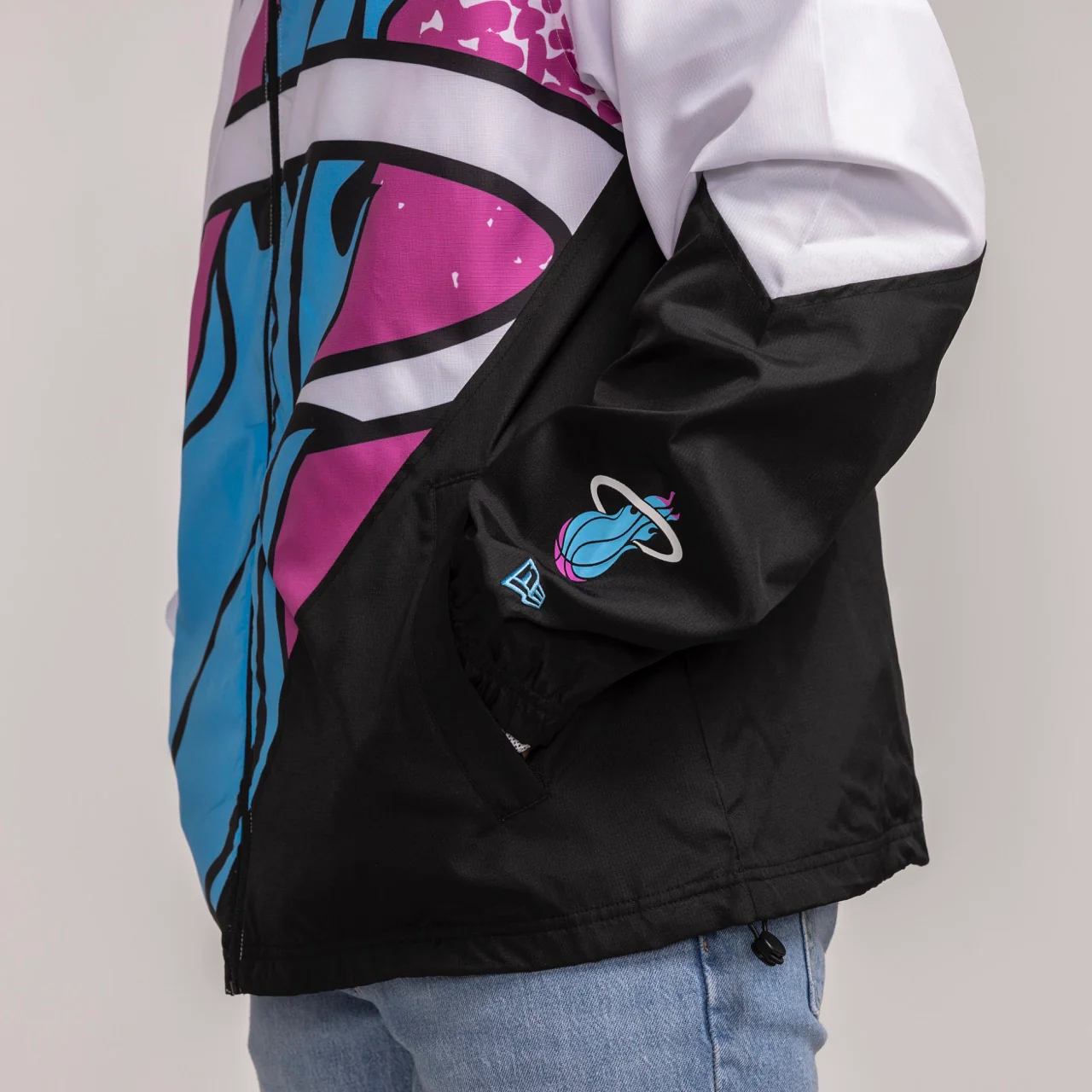 New Era Miami HEAT Original Vice Windbreaker Jacket 3 New Era Miami HEAT Original Vice Windbreaker Jacket