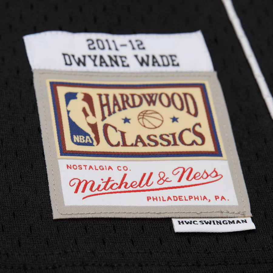 Dwyane Wade Mitchell & Ness Miami HEAT 2011-12 Alternate Jersey 6 Dwyane Wade Mitchell & Ness Miami HEAT 2011-12 Alternate Jersey