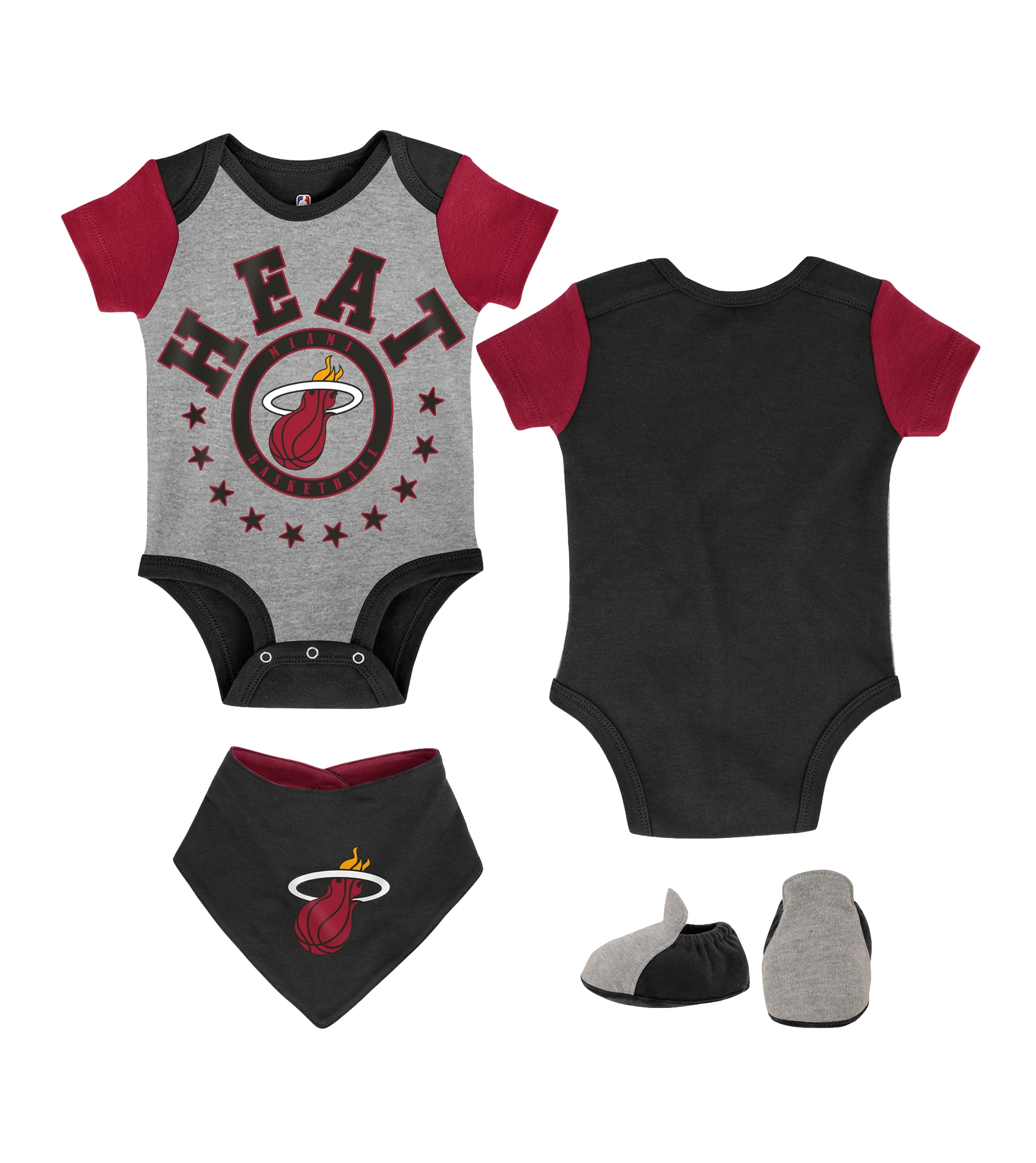 Miami HEAT Scoring Newborn Creeper/Bib/Bootie Set