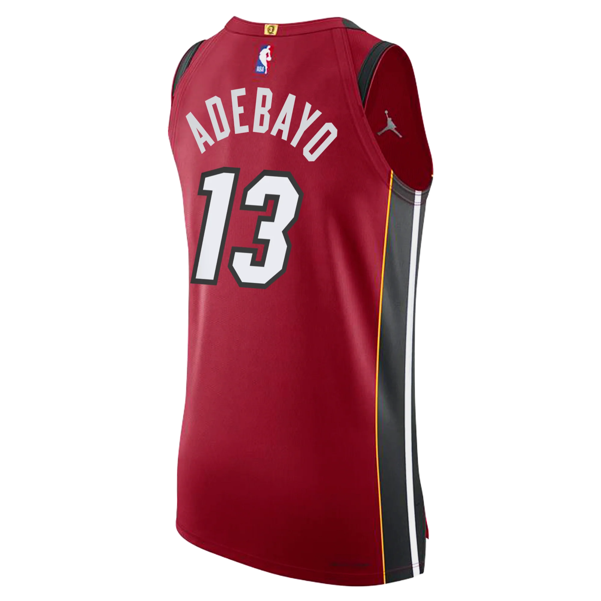 Bam Adebayo Nike Jordan Brand Miami HEAT Statement Red Authentic Jersey 2 Bam Adebayo Nike Jordan Brand Miami HEAT Statement Red Authentic Jersey