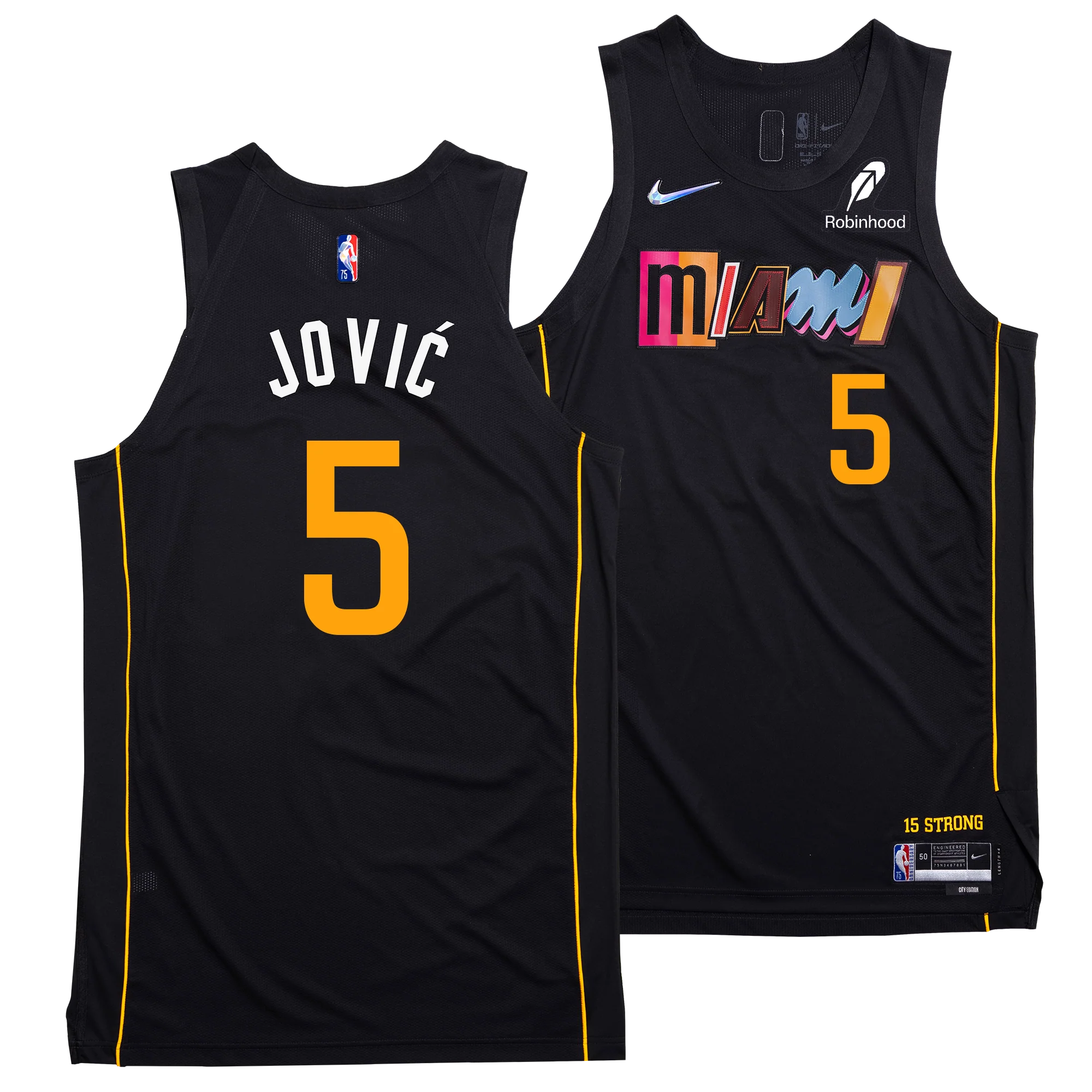 Nikola Jović Nike Miami HEAT Mashup Swingman Jersey - Player's Choice