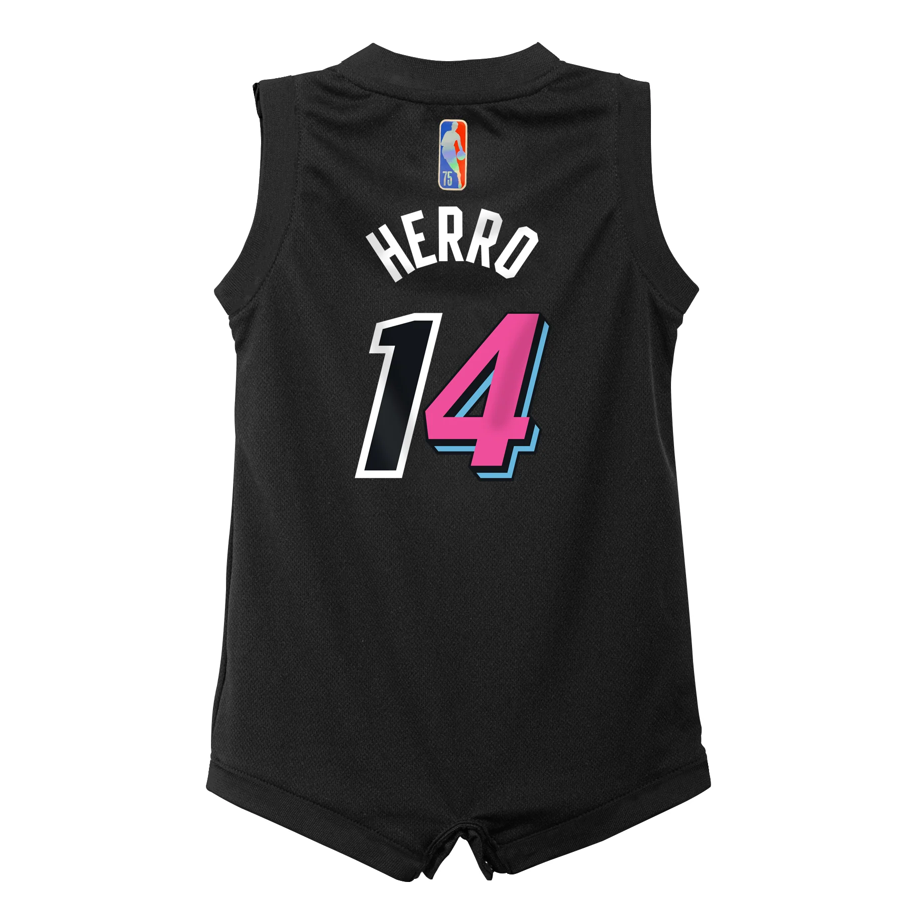Tyler Herro Nike Miami HEAT Mashup Onesie Jersey 2 Tyler Herro Nike Miami HEAT Mashup Onesie Jersey