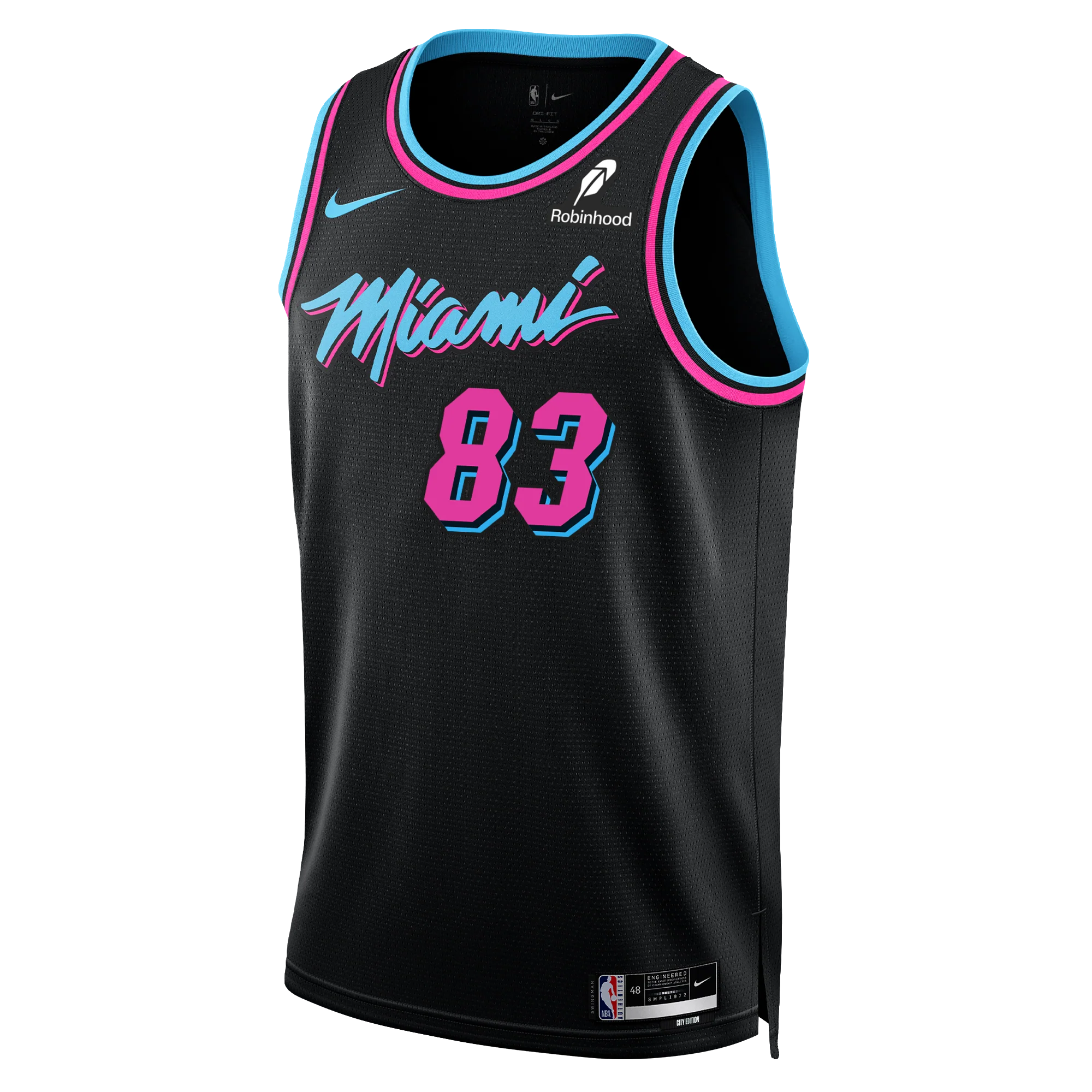 Bam Adebayo Nike Original Vice Nights “83-Point Game” Swingman Jersey