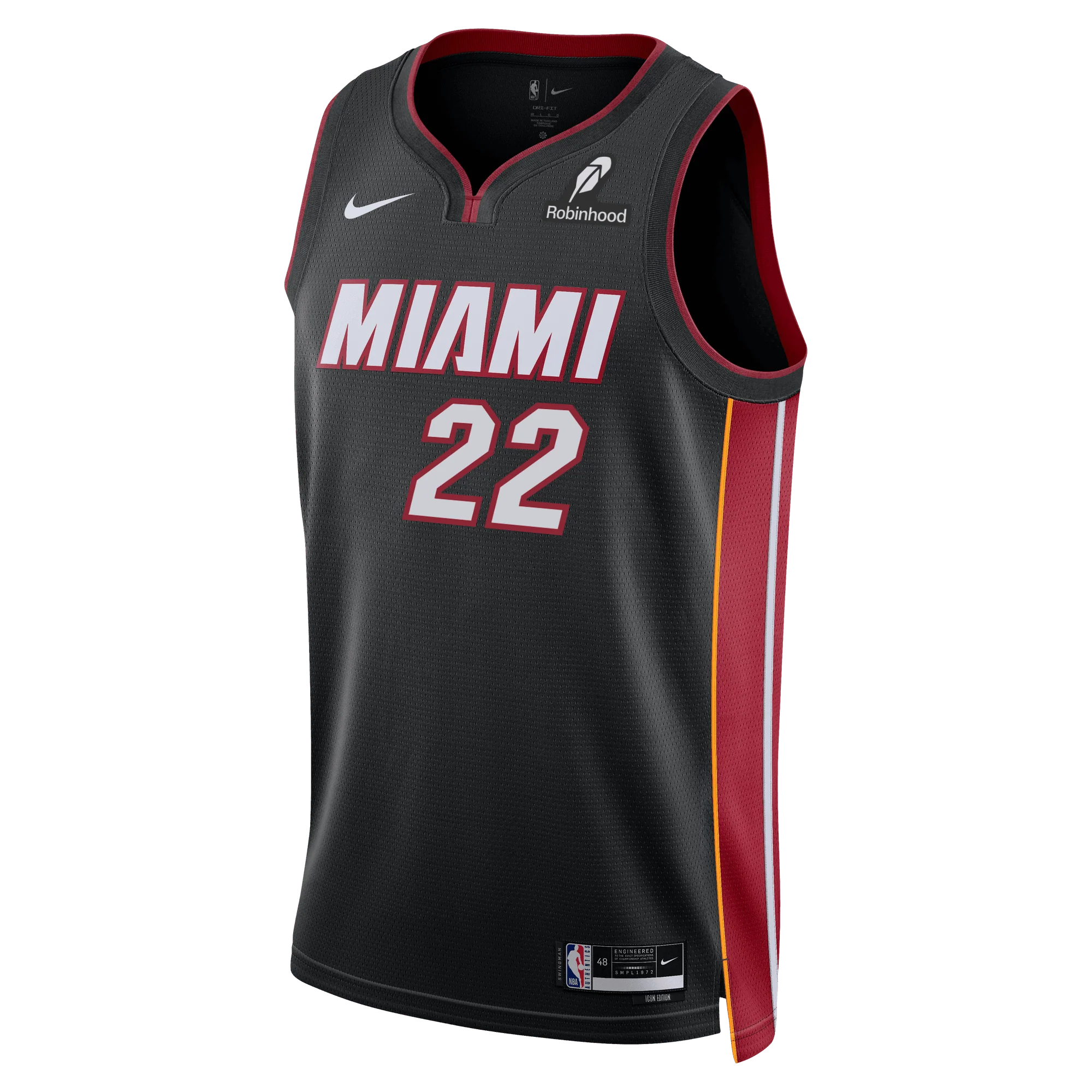 Andrew Wiggins Nike Miami HEAT Icon Black Swingman Jersey