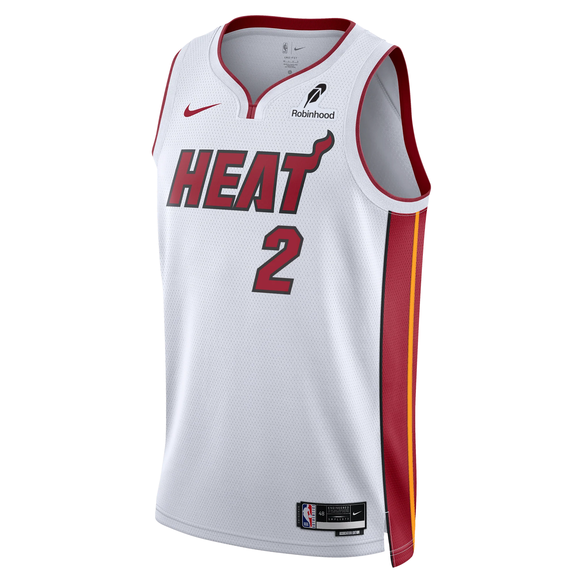 Davion Mitchell Nike Miami HEAT Association White Swingman Jersey