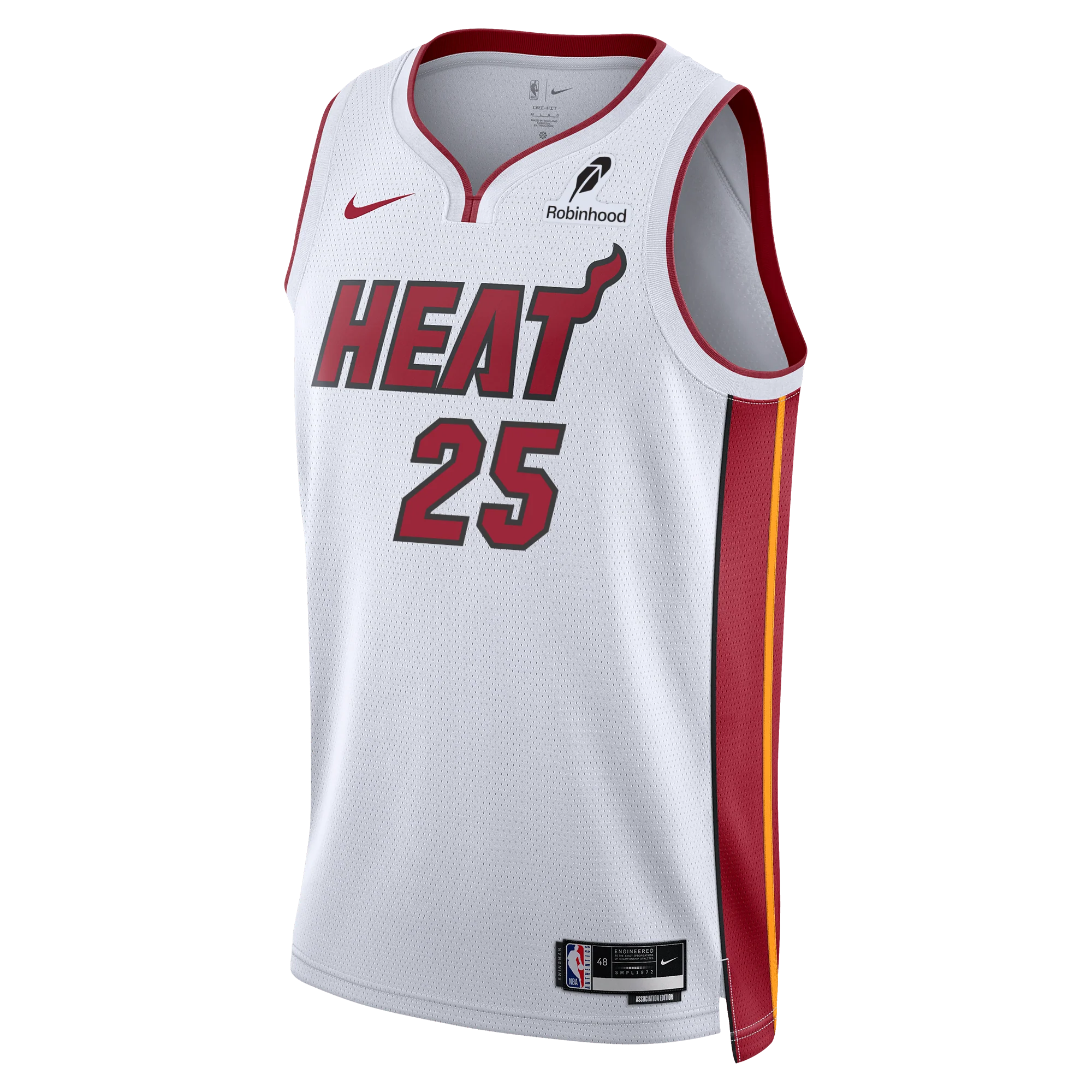 Kasparas Jakučionis Nike Miami HEAT Association White Youth Swingman Jersey