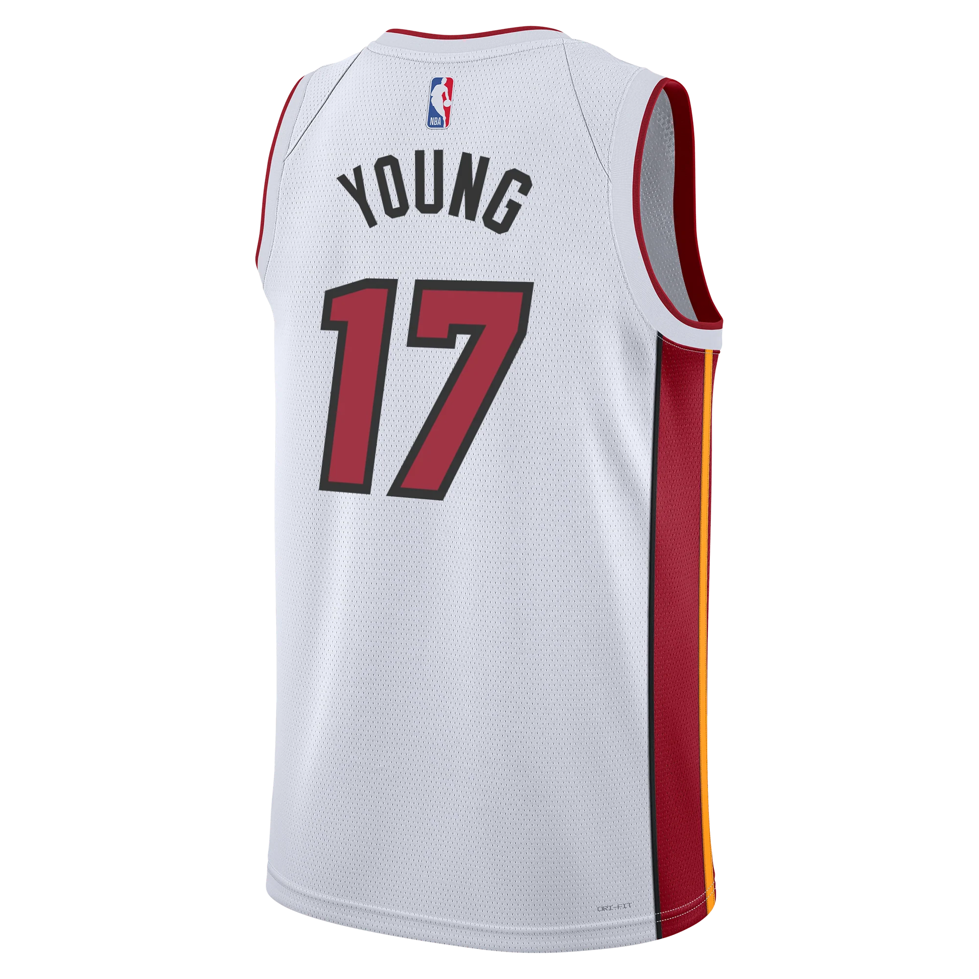 Jahmir Young Nike Miami HEAT Association White Swingman Jersey 2 Jahmir Young Nike Miami HEAT Association White Swingman Jersey