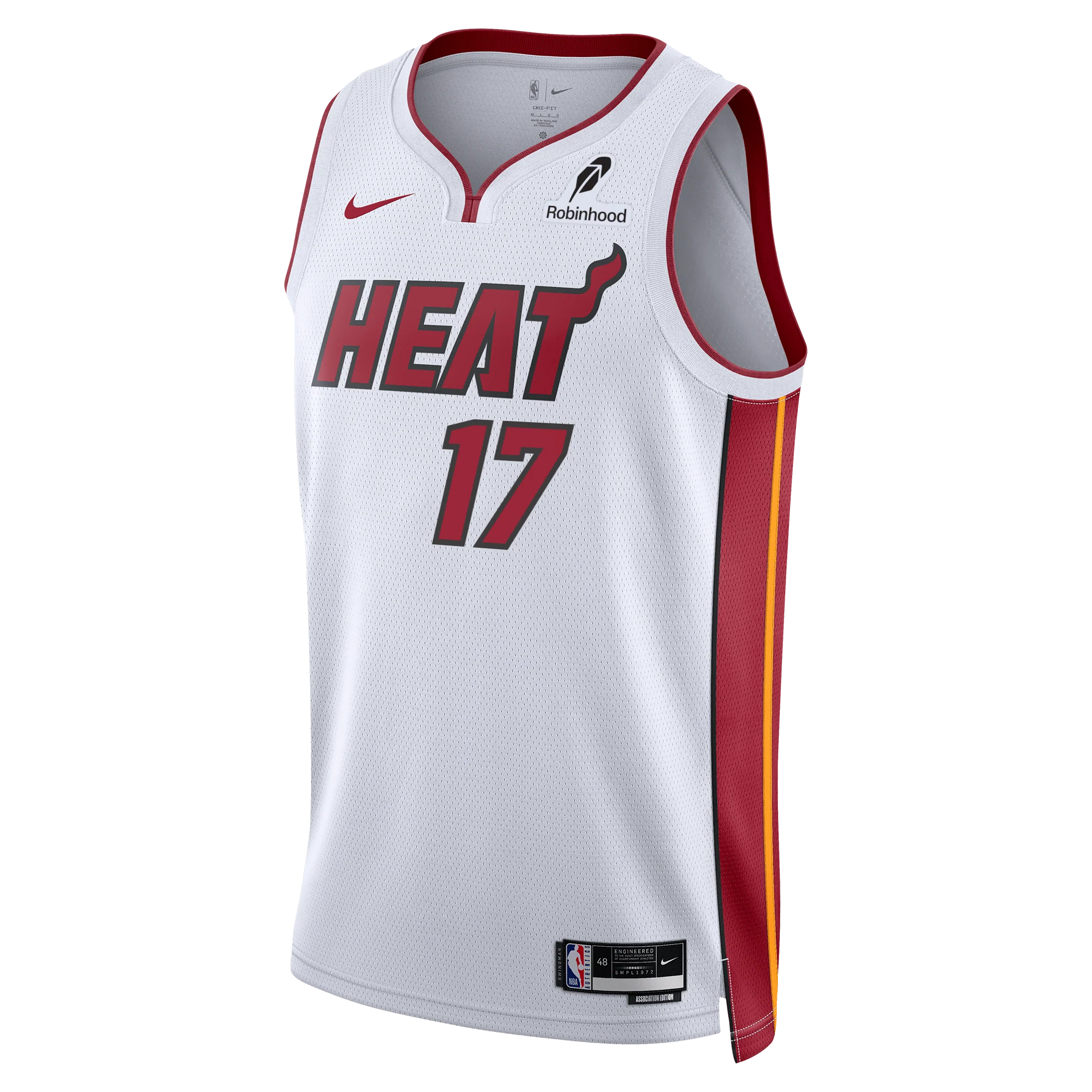 Jahmir Young Nike Miami HEAT Association White Youth Swingman Jersey