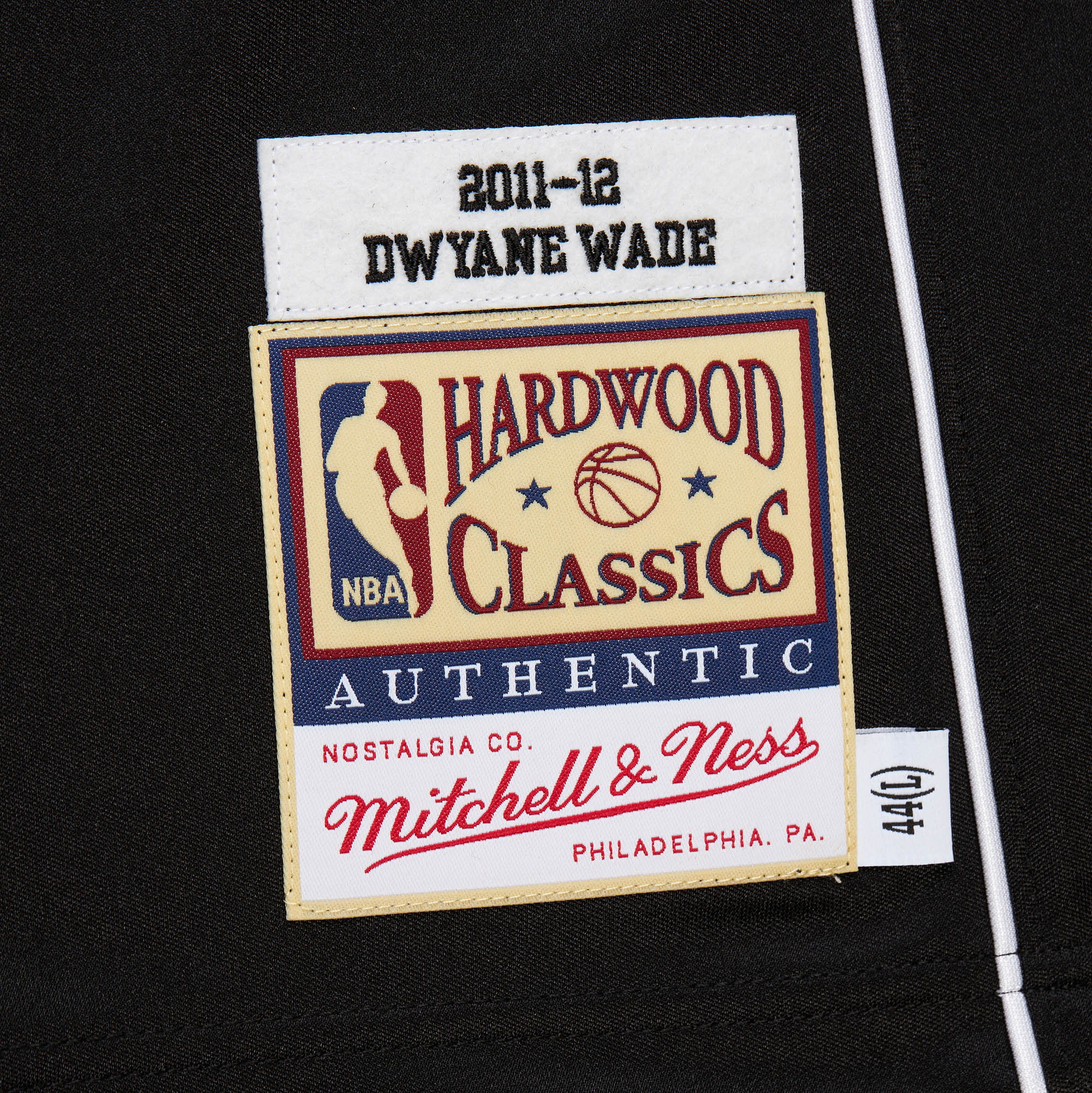 Dwyane Wade Mitchell & Ness Miami HEAT 2011-12 Alternate Authentic Jersey 5 Dwyane Wade Mitchell & Ness Miami HEAT 2011-12 Alternate Authentic Jersey