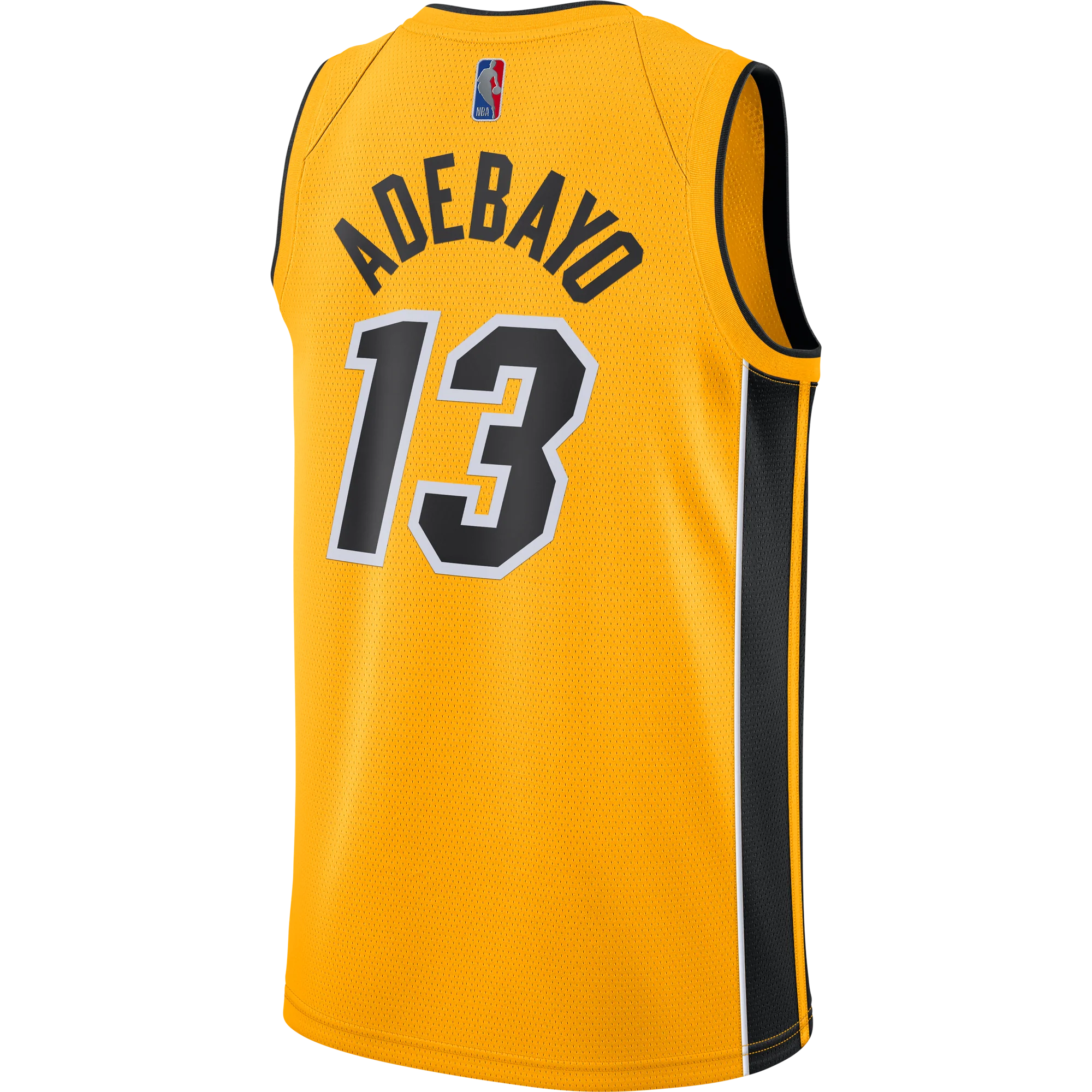 Bam Adebayo Nike Trophy Gold Swingman Jersey 2 Bam Adebayo Nike Trophy Gold Swingman Jersey