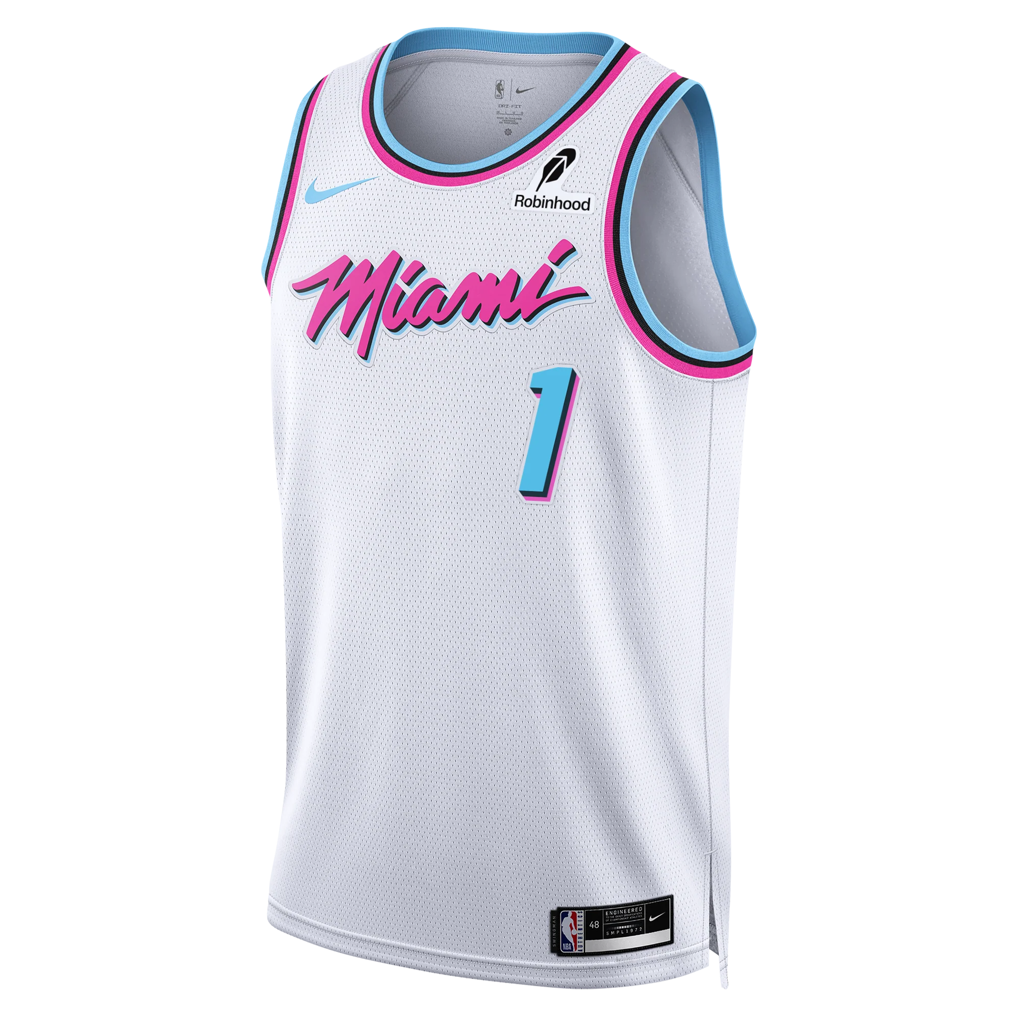 #1 Dad Nike Miami HEAT Original Vice Swingman Jersey 3 #1 Dad Nike Miami HEAT Original Vice Swingman Jersey