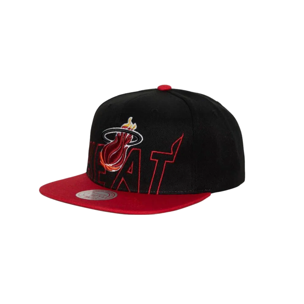 Mitchel and Ness Miami HEAT Low Big Face Snapback 1 Mitchel and Ness Miami HEAT Low Big Face Snapback