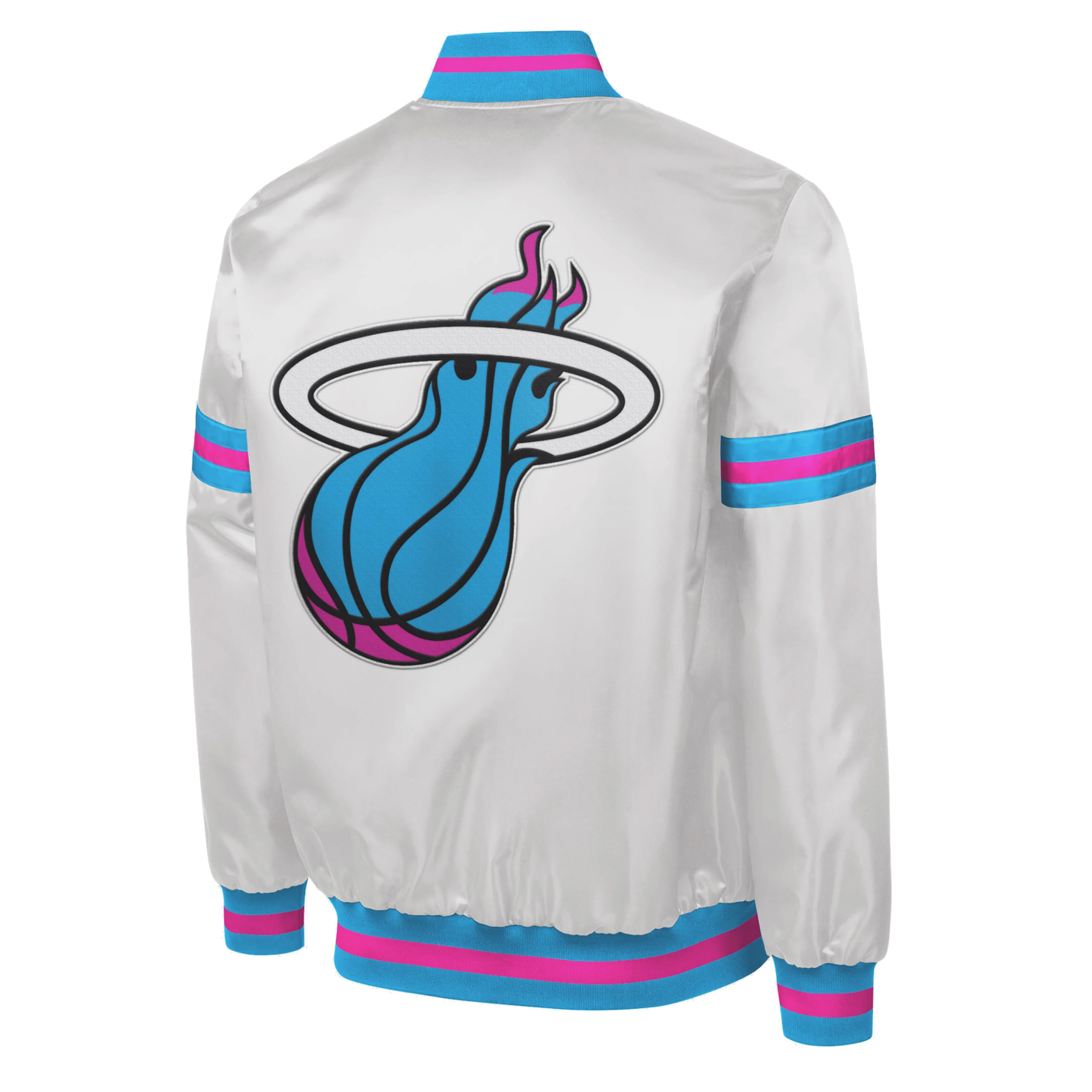 G-III Sports Miami HEAT Original Vice Varsity Starter Jacket 6 G-III Sports Miami HEAT Original Vice Varsity Starter Jacket
