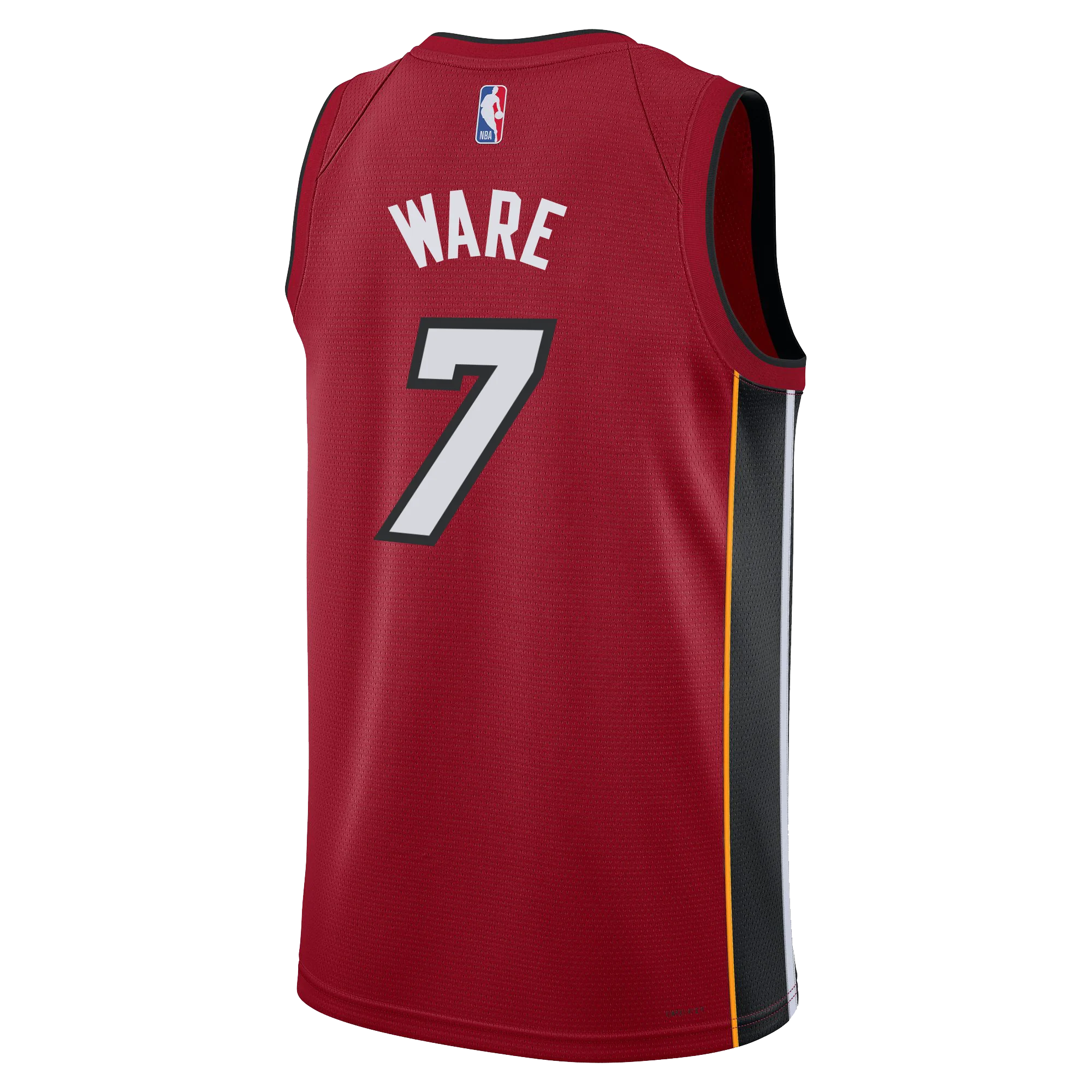 Kel'el Ware Nike Jordan Brand Miami HEAT Statement Red Swingman Jersey 2 Kel'el Ware Nike Jordan Brand Miami HEAT Statement Red Swingman Jersey