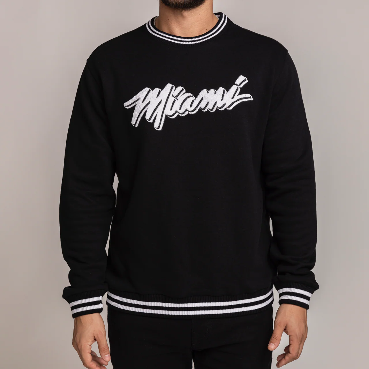 Stadium Essentials Miami HEAT Original Vice Club Level Crewneck 2 Stadium Essentials Miami HEAT Original Vice Club Level Crewneck