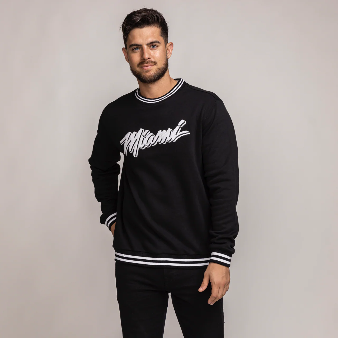 Stadium Essentials Miami HEAT Original Vice Club Level Crewneck 4 Stadium Essentials Miami HEAT Original Vice Club Level Crewneck