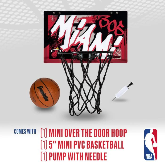 Miami HEAT Over The Door Basketball Hoop 2 Miami HEAT Over The Door Basketball Hoop