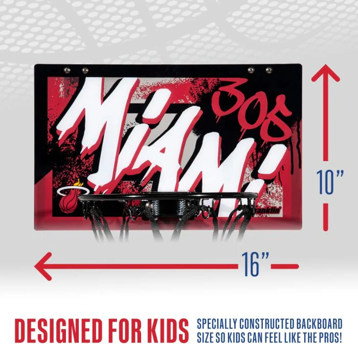 Miami HEAT Over The Door Basketball Hoop 3 Miami HEAT Over The Door Basketball Hoop