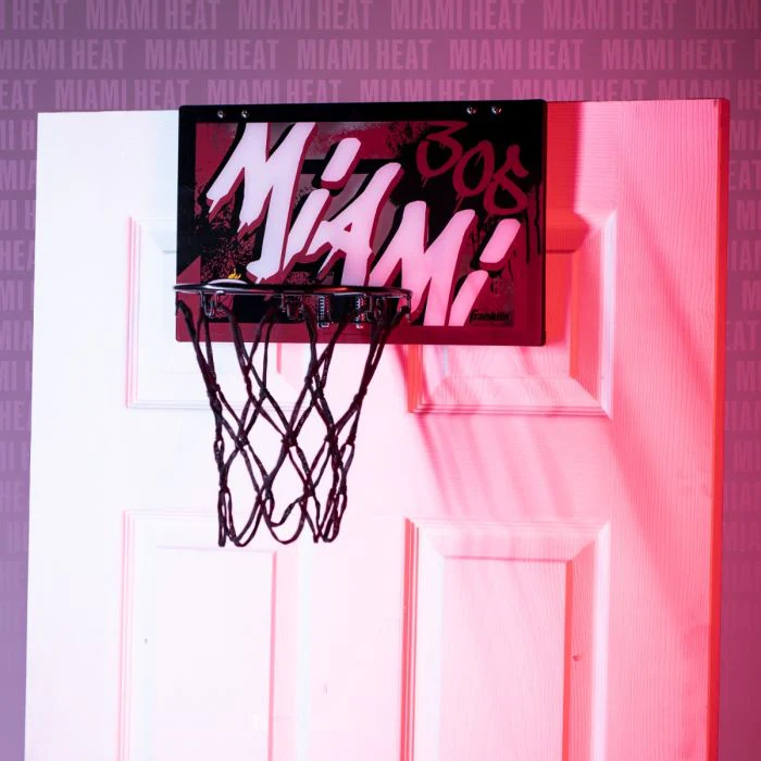 Miami HEAT Over The Door Basketball Hoop 7 Miami HEAT Over The Door Basketball Hoop