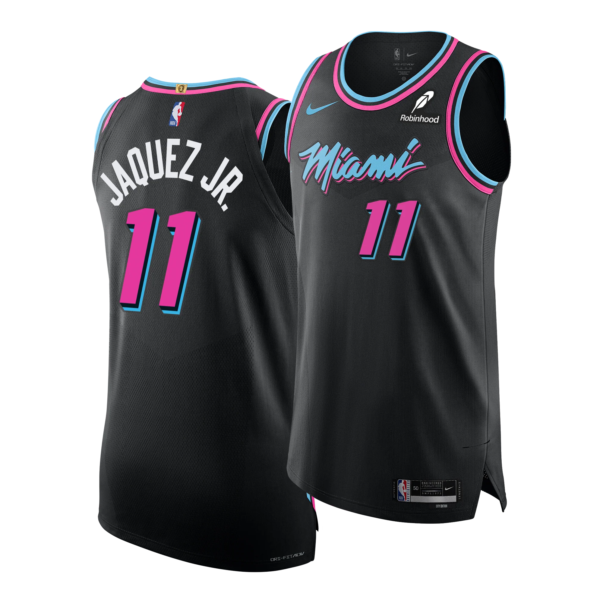 Jaime Jaquez Jr. Nike Original Vice Nights Authentic Jersey 3 Jaime Jaquez Jr. Nike Original Vice Nights Authentic Jersey