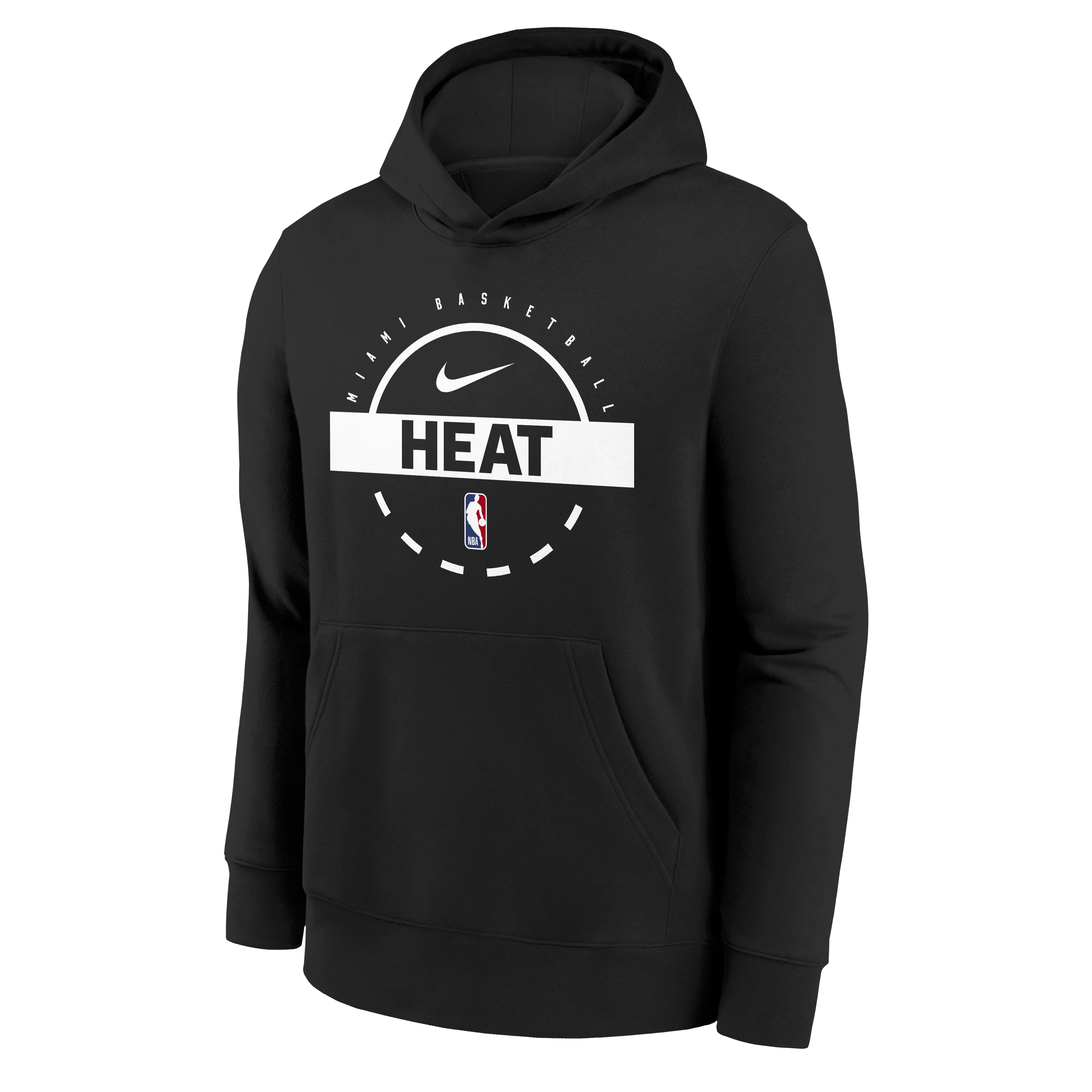 Nike Miami HEAT 2025-26 On-Court Fleece Youth Hoodie 1 Nike Miami HEAT 2025-26 On-Court Fleece Youth Hoodie