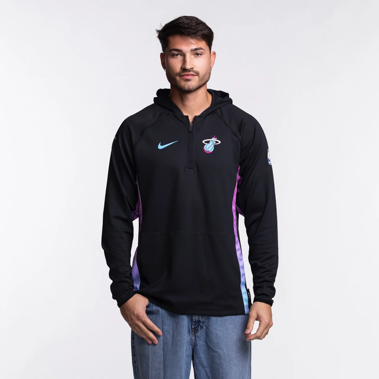 Nike Miami HEAT Original Vice Nights 1/2 Zip Hoodie 1 Nike Miami HEAT Original Vice Nights 1/2 Zip Hoodie