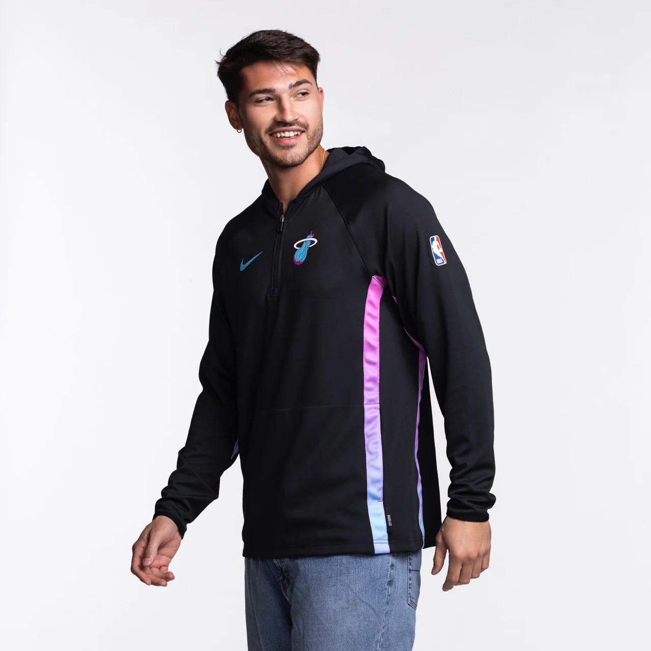 Nike Miami HEAT Original Vice Nights 1/2 Zip Hoodie 3 Nike Miami HEAT Original Vice Nights 1/2 Zip Hoodie