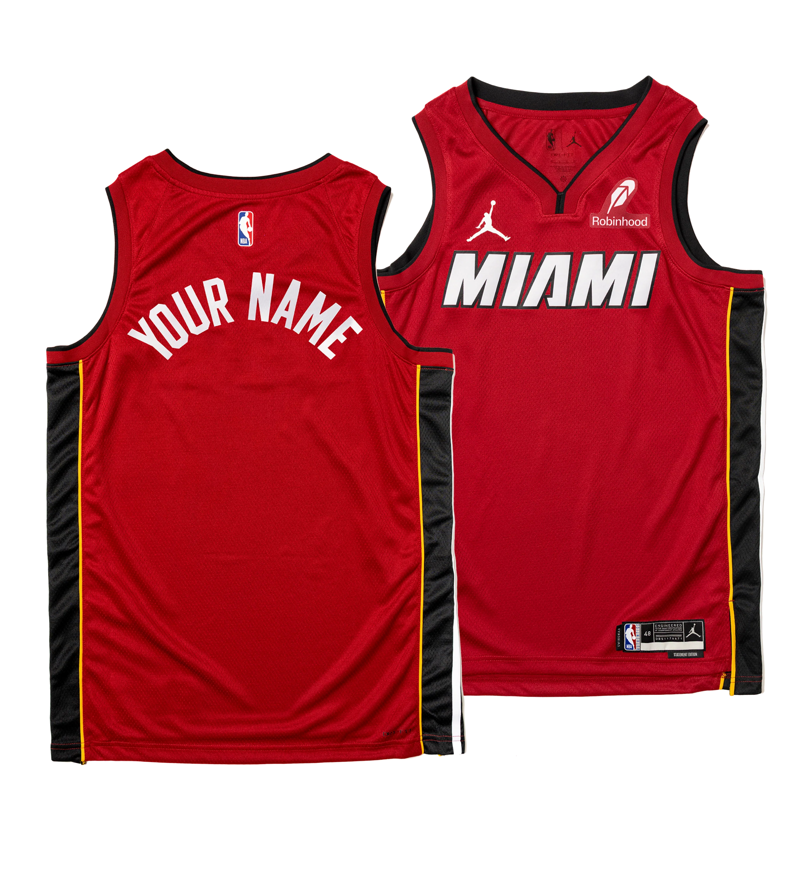 Personalized Nike Jordan Brand Miami HEAT Statement Red Swingman Youth Jersey - Summer Mashup 1 Personalized Nike Jordan Brand Miami HEAT Statement Red Swingman Youth Jersey - Summer Mashup