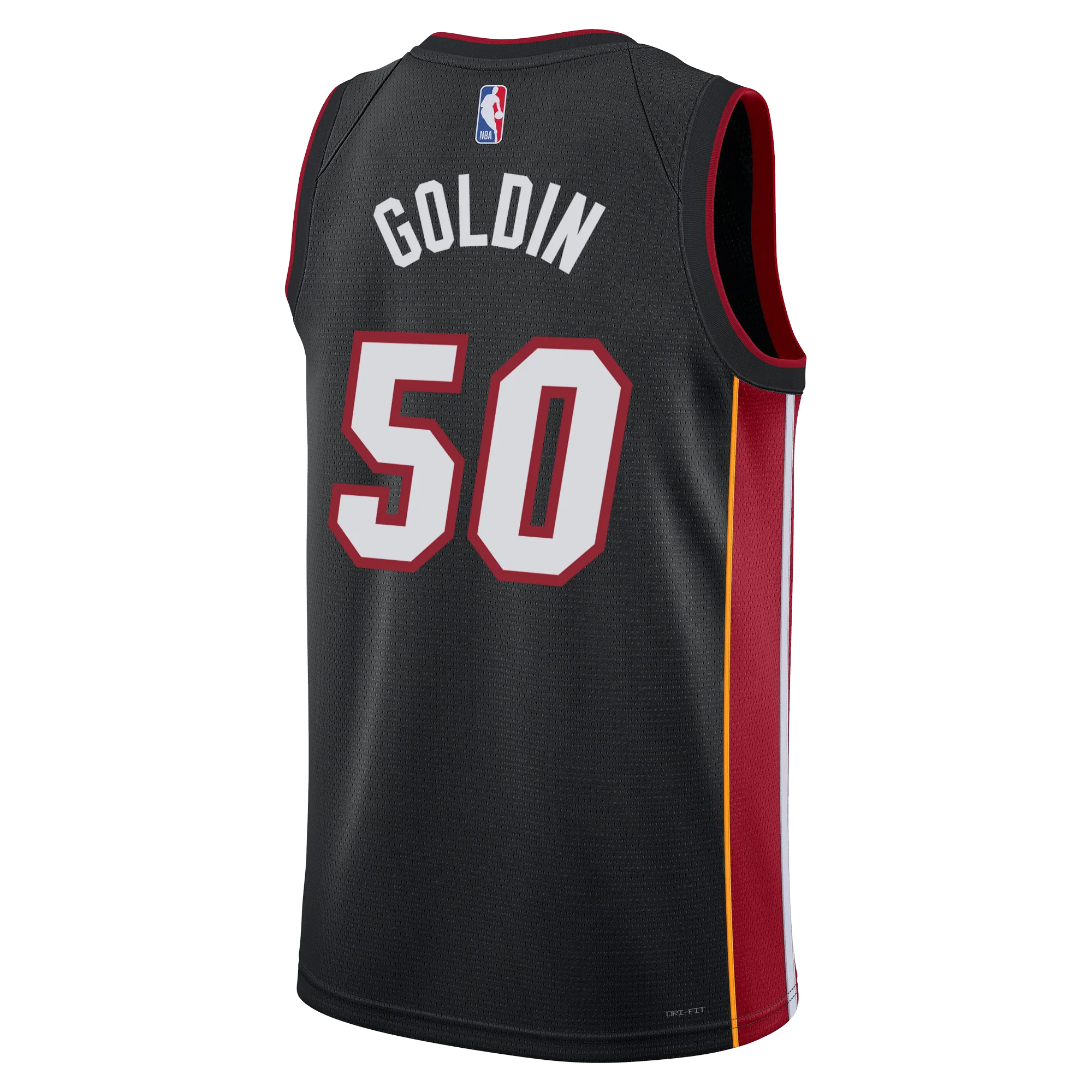 Vladislav Goldin Nike Miami HEAT Icon Black Swingman Jersey 2 L - YOUTH
