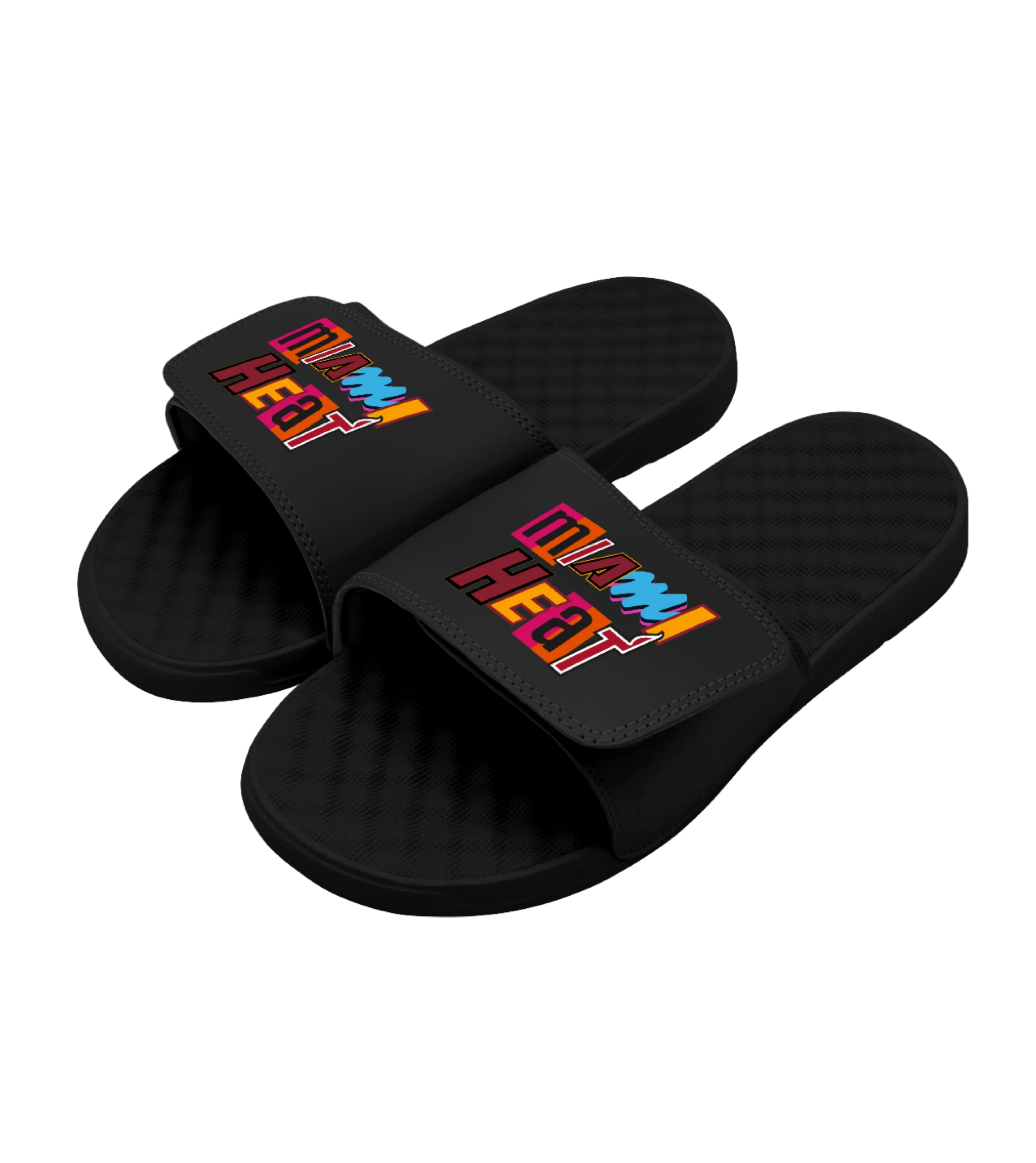 ISlide Miami HEAT Mashup Wordmark Sandals 2 ISlide Miami HEAT Mashup Wordmark Sandals