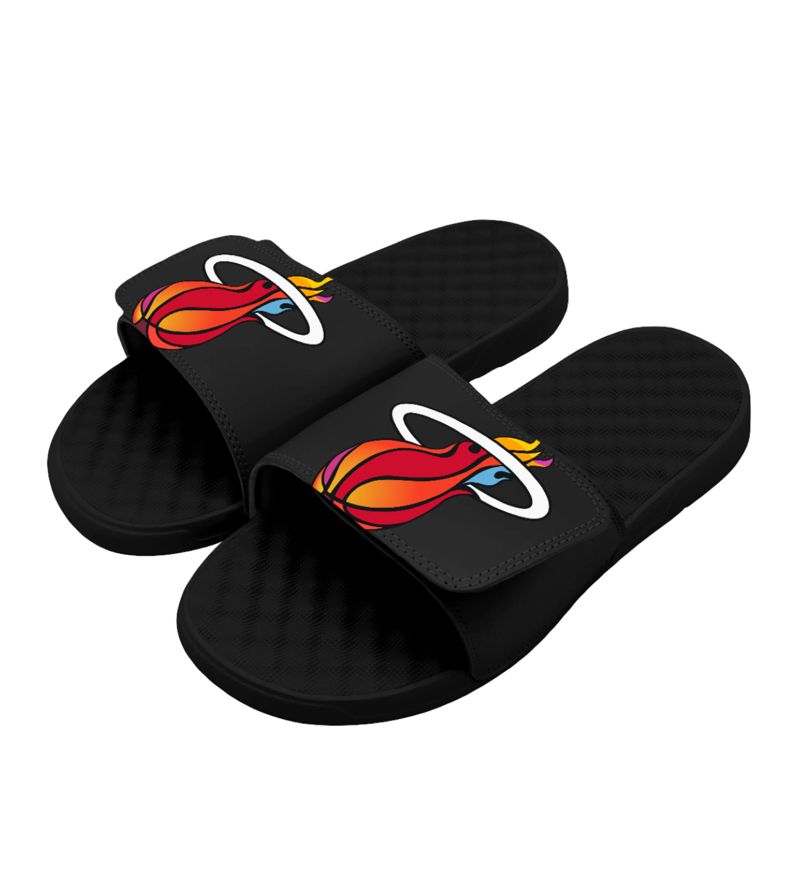 ISlide Miami HEAT Mashup Logo Sandals 2 ISlide Miami HEAT Mashup Logo Sandals