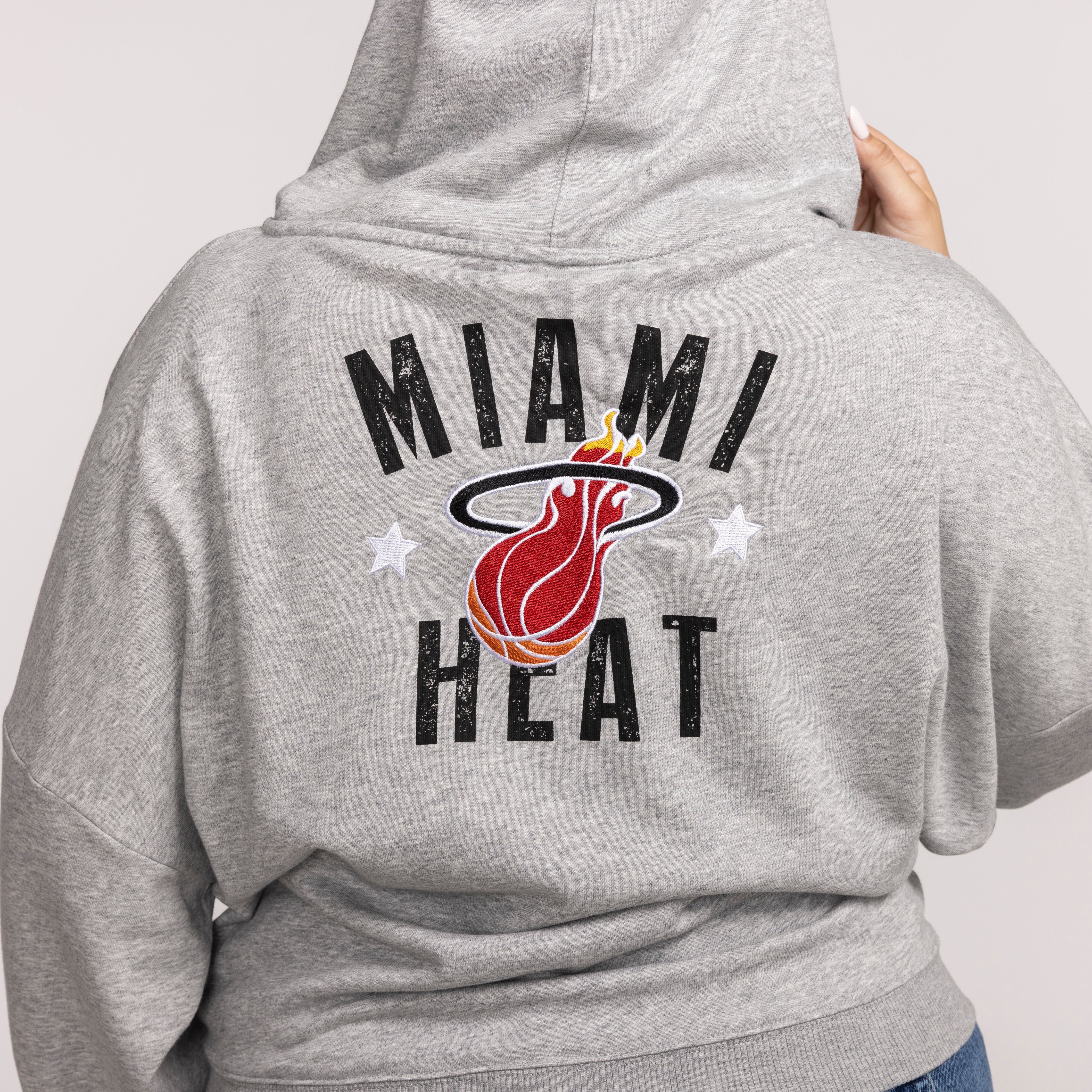 Mitchell & Ness Miami HEAT Cropped Women's Jacket 2 Mitchell & Ness Miami HEAT Cropped Women's Jacket