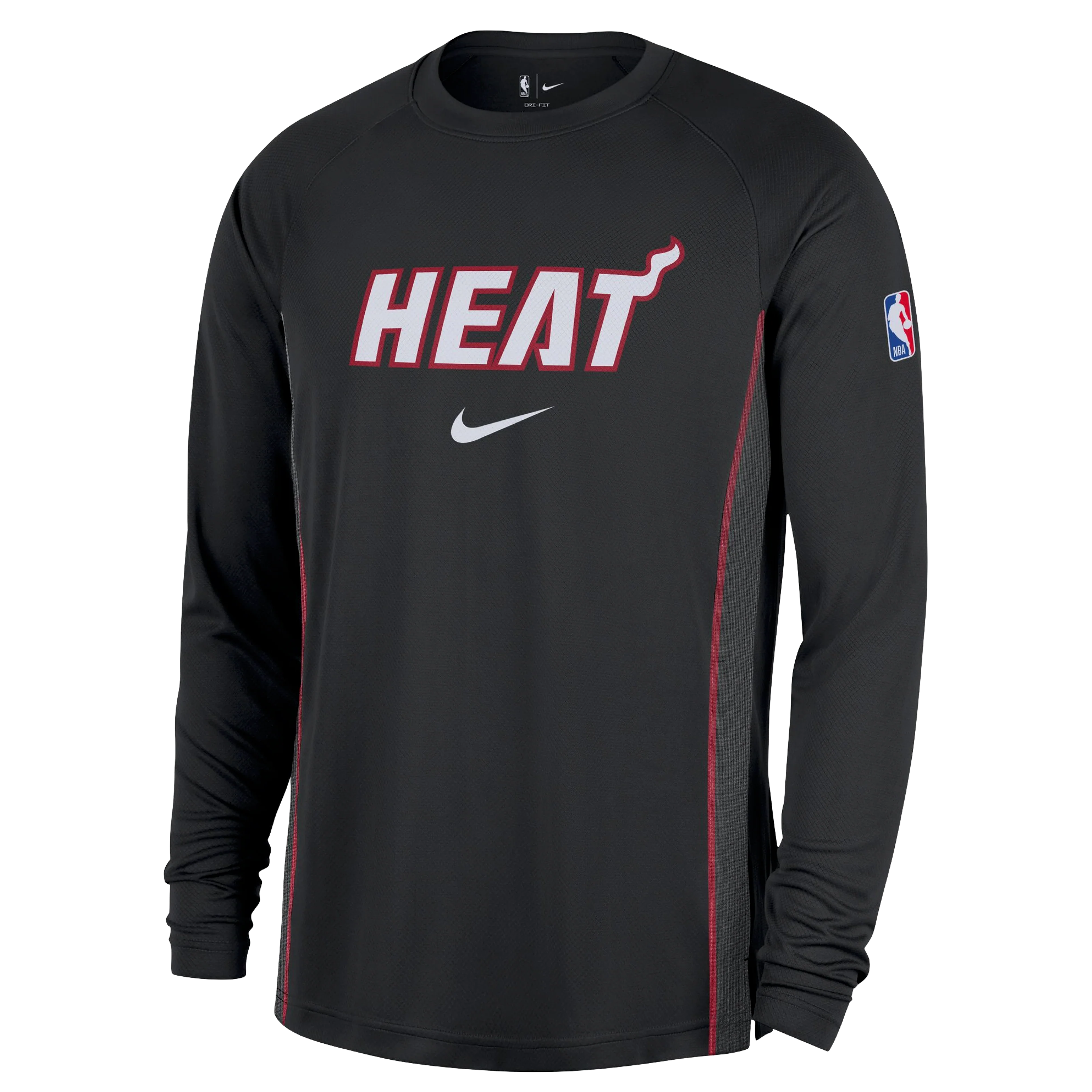 Nike Miami HEAT 2025-26 On-Court Long Sleeve Shooting Shirt 5 Nike Miami HEAT 2025-26 On-Court Long Sleeve Shooting Shirt