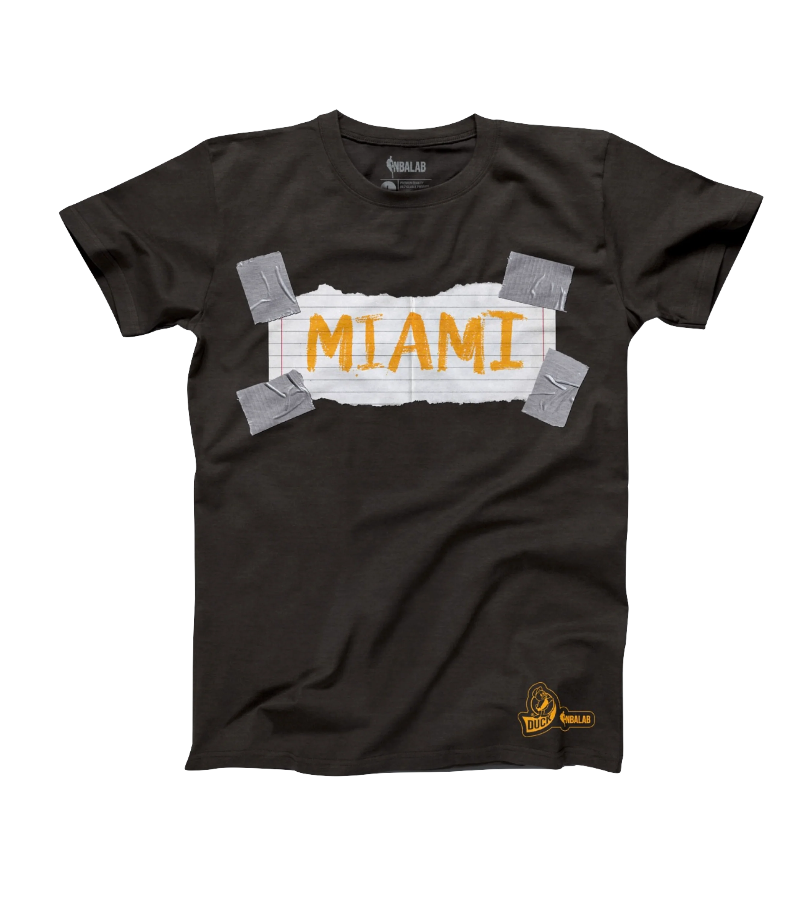 Miami HEAT Paper Duck Tape Tee 1 Miami HEAT Paper Duck Tape Tee