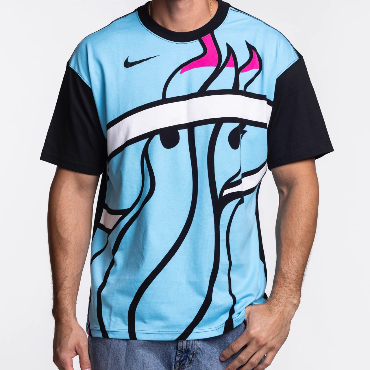 Nike Miami HEAT Original Vice Nights Big Logo Tee