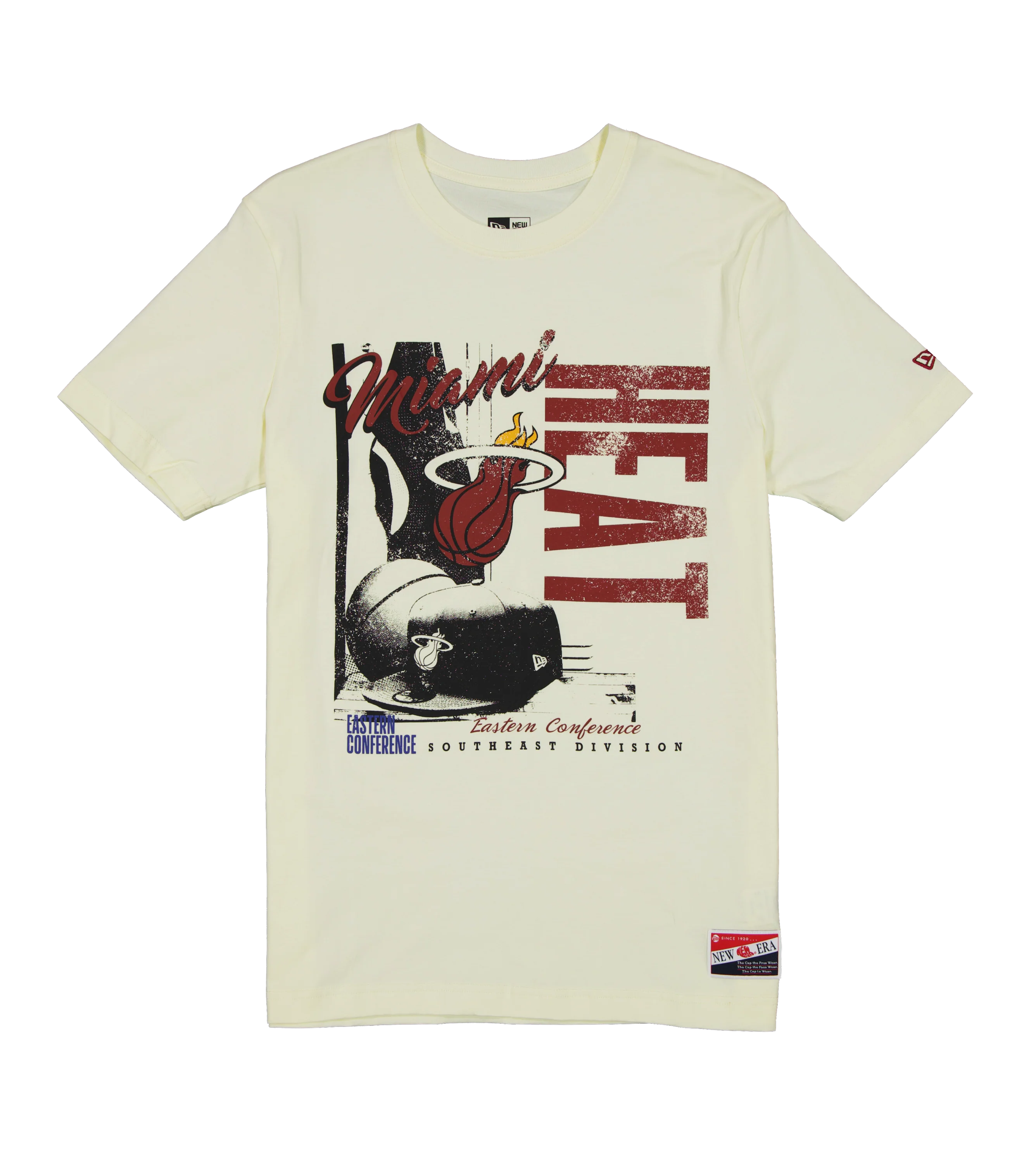 New Era Miami HEAT Throwback Crew Tee