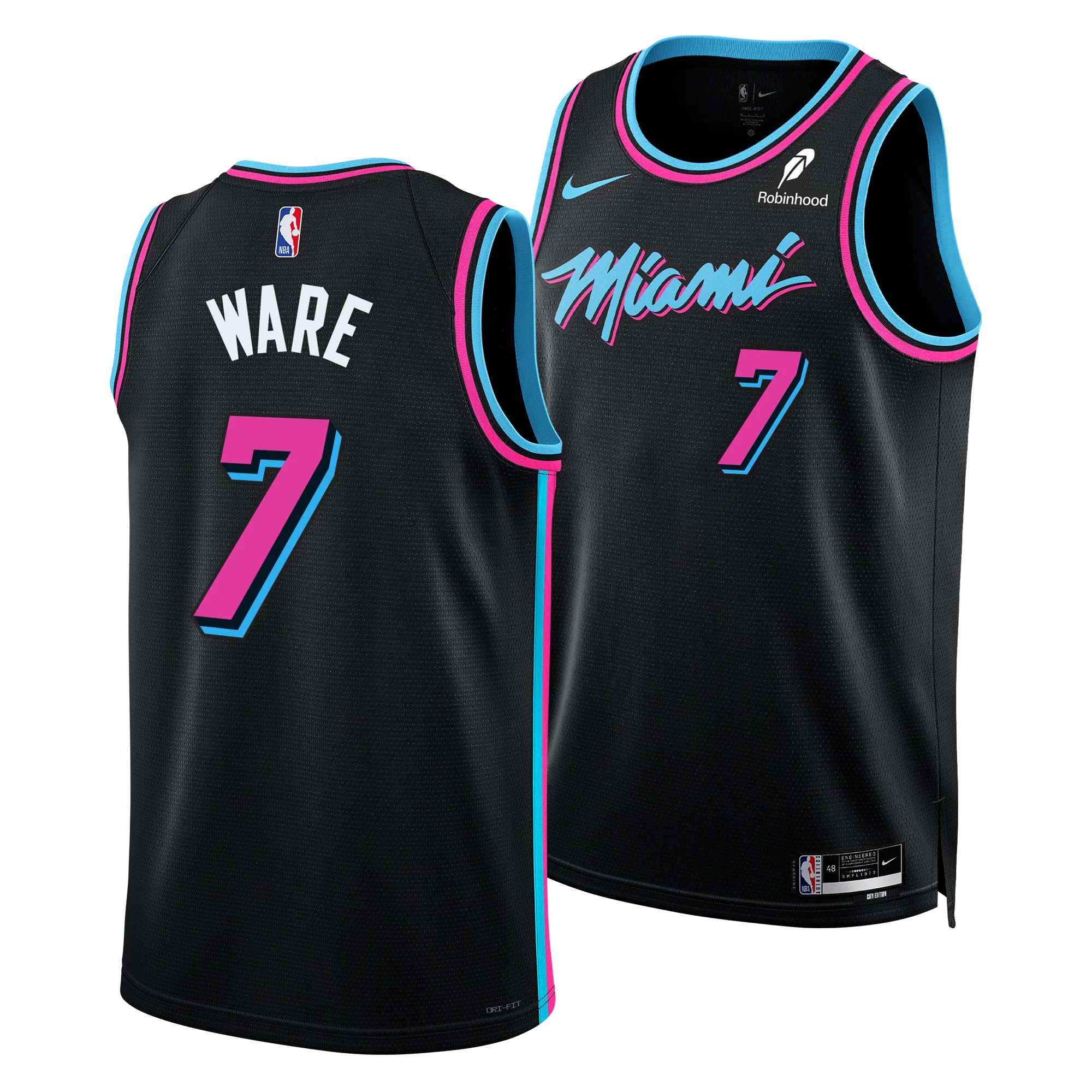 Kel'el Ware Nike Original Vice Nights Youth Swingman Jersey 3 Kel'el Ware Nike Original Vice Nights Youth Swingman Jersey